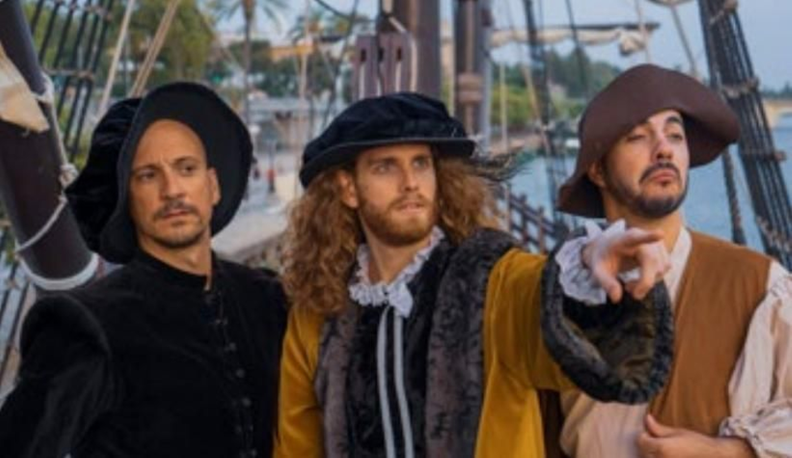 Representación teatral de la hazaña de Magallanes y Elcano.