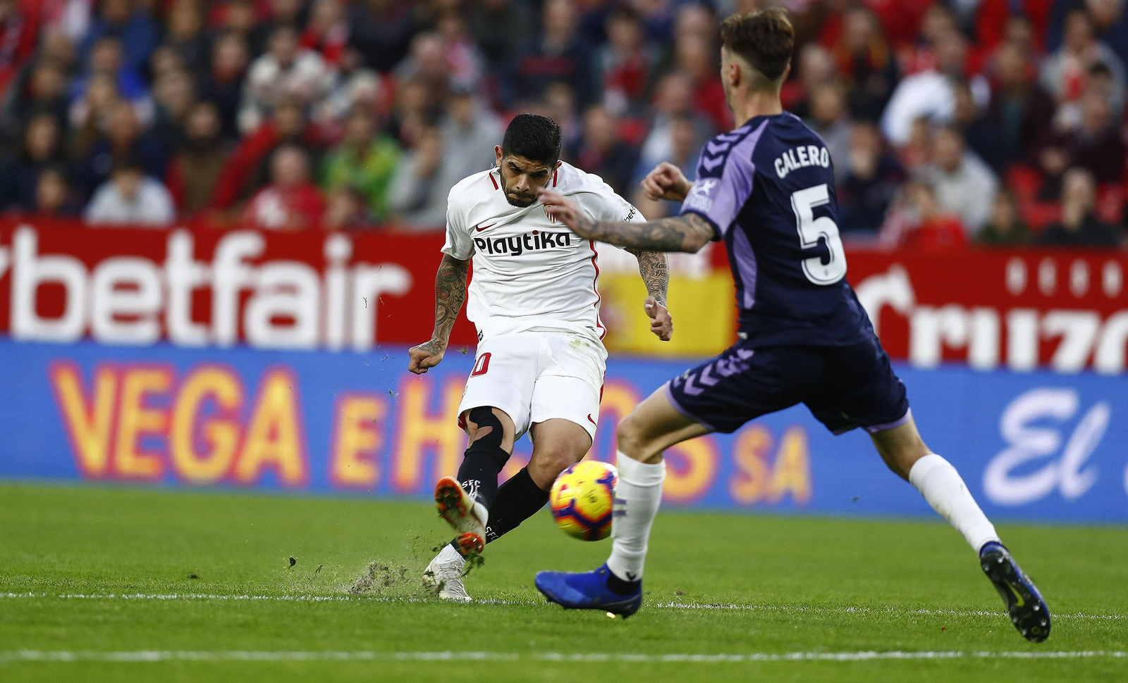 El Sevilla-Valladolid, en imágenes