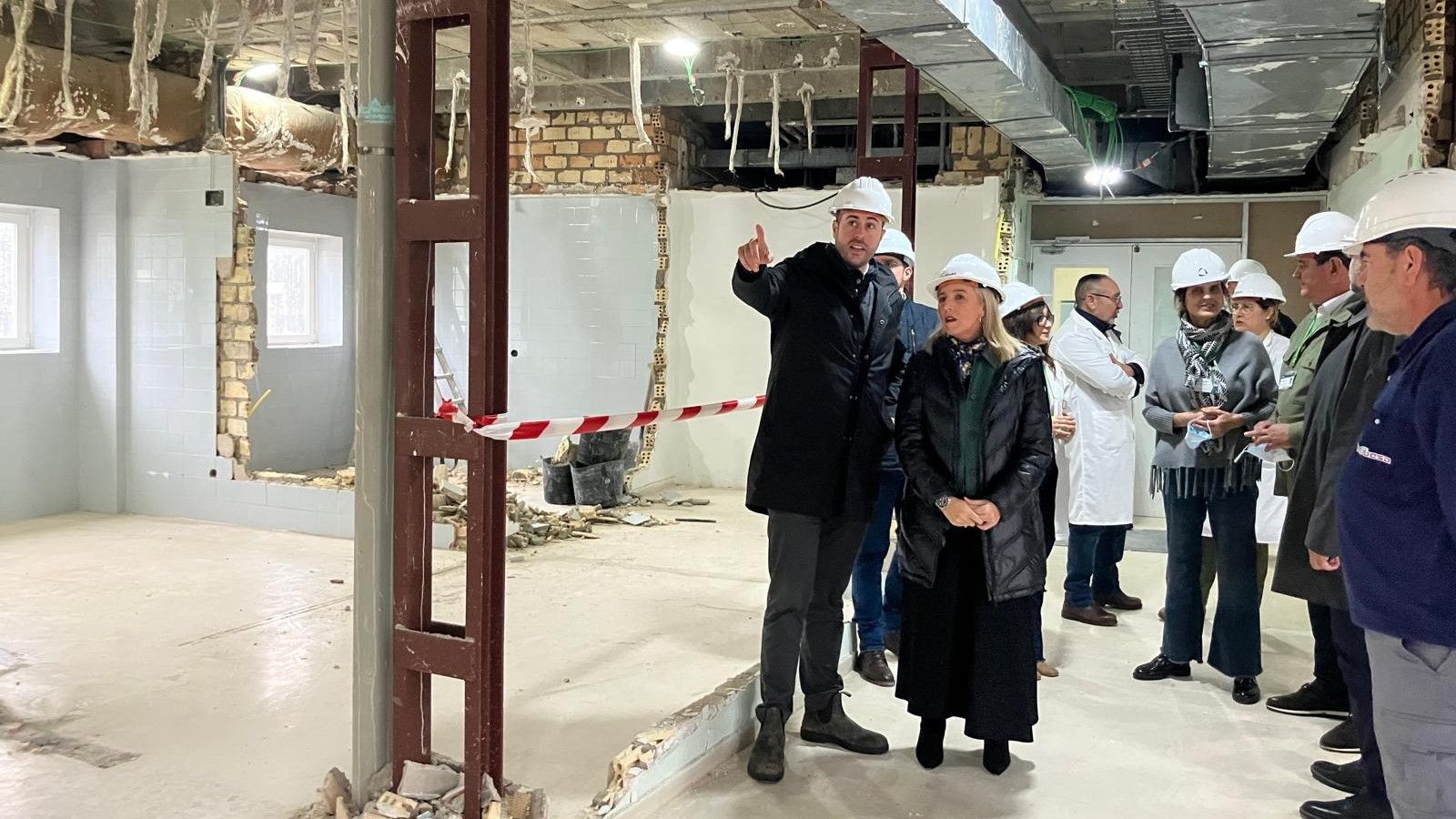 Obras en la unidad de salud mental, en el hospital de San Carlos, en San Fernando