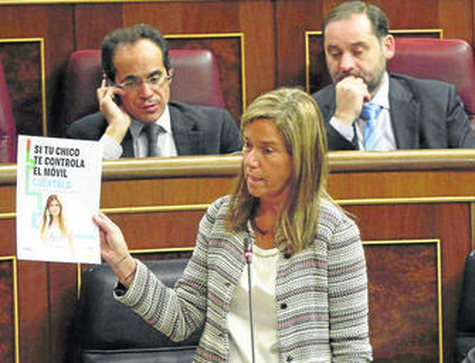 Ana Mato, ayer en el Congreso, en su última intervención como ministra.