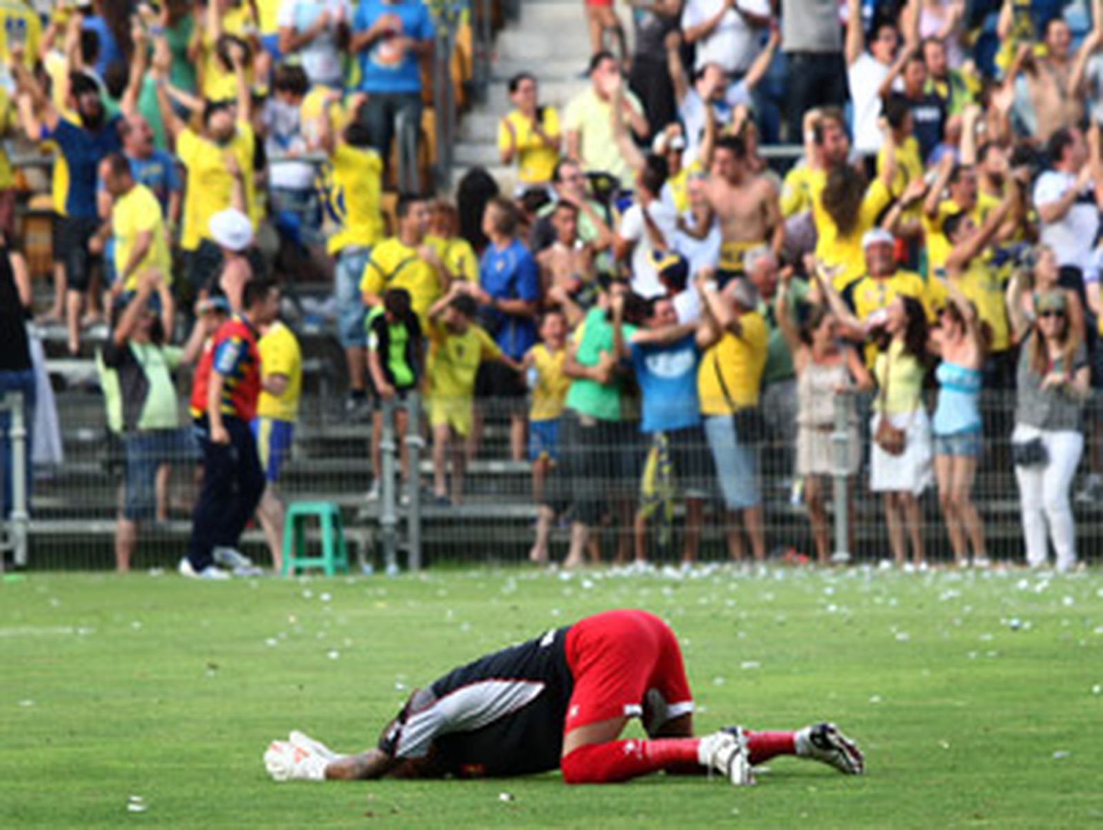 La orilla se queda a once metros
