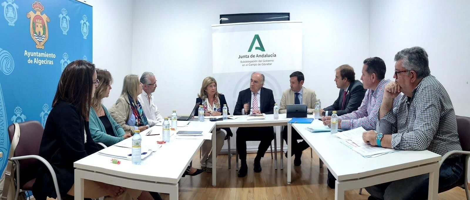 La reunión de Educación mantenida por el Ayuntamiento de Algeciras y la Junta el pasado día 19.