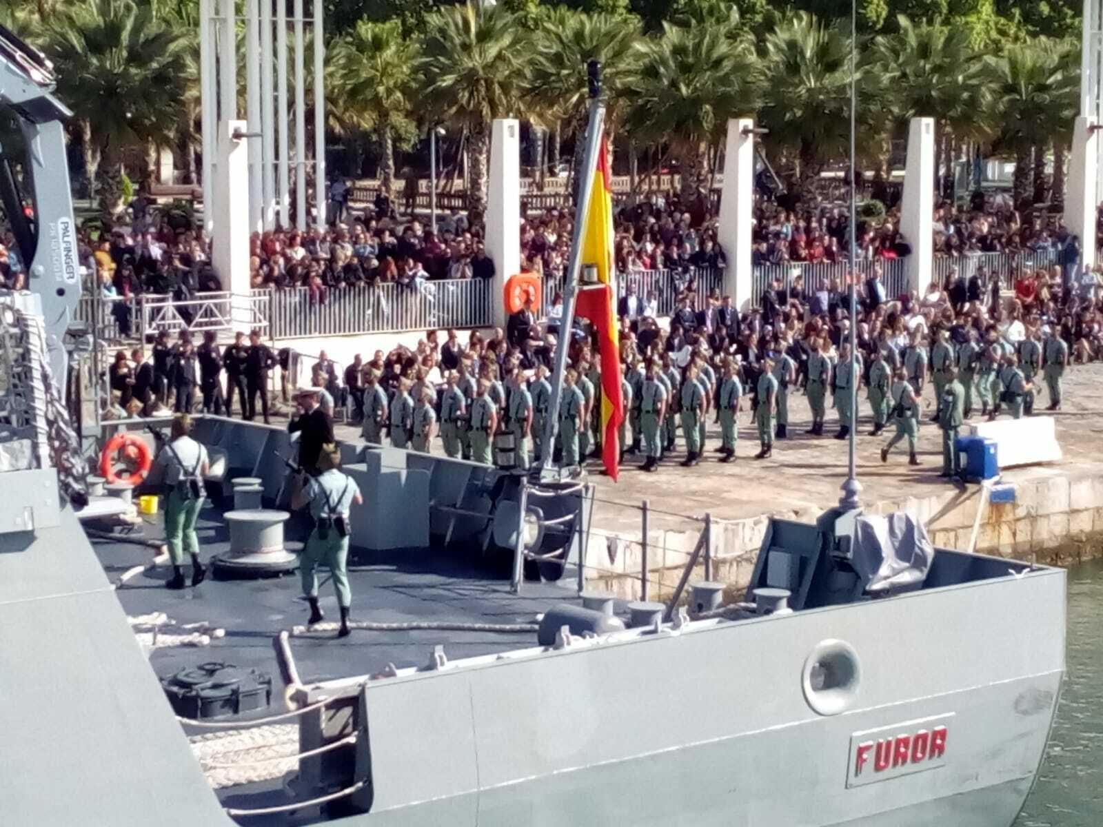 Las fotos del desembarco de la Legión en Málaga