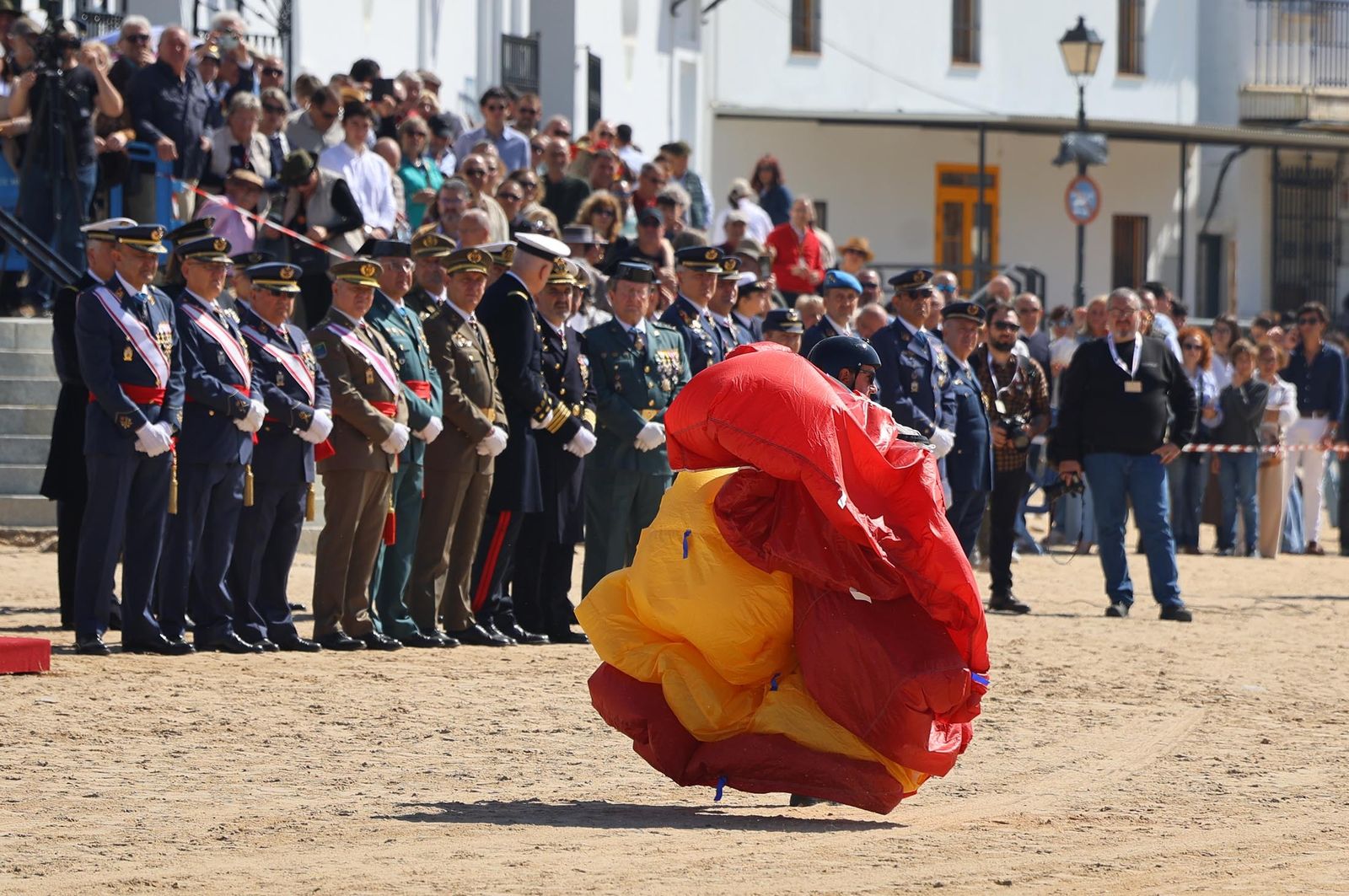 Imágenes del acto de Juramento o Promesa de Fidelidad a la Bandera Nacional en El Rocío