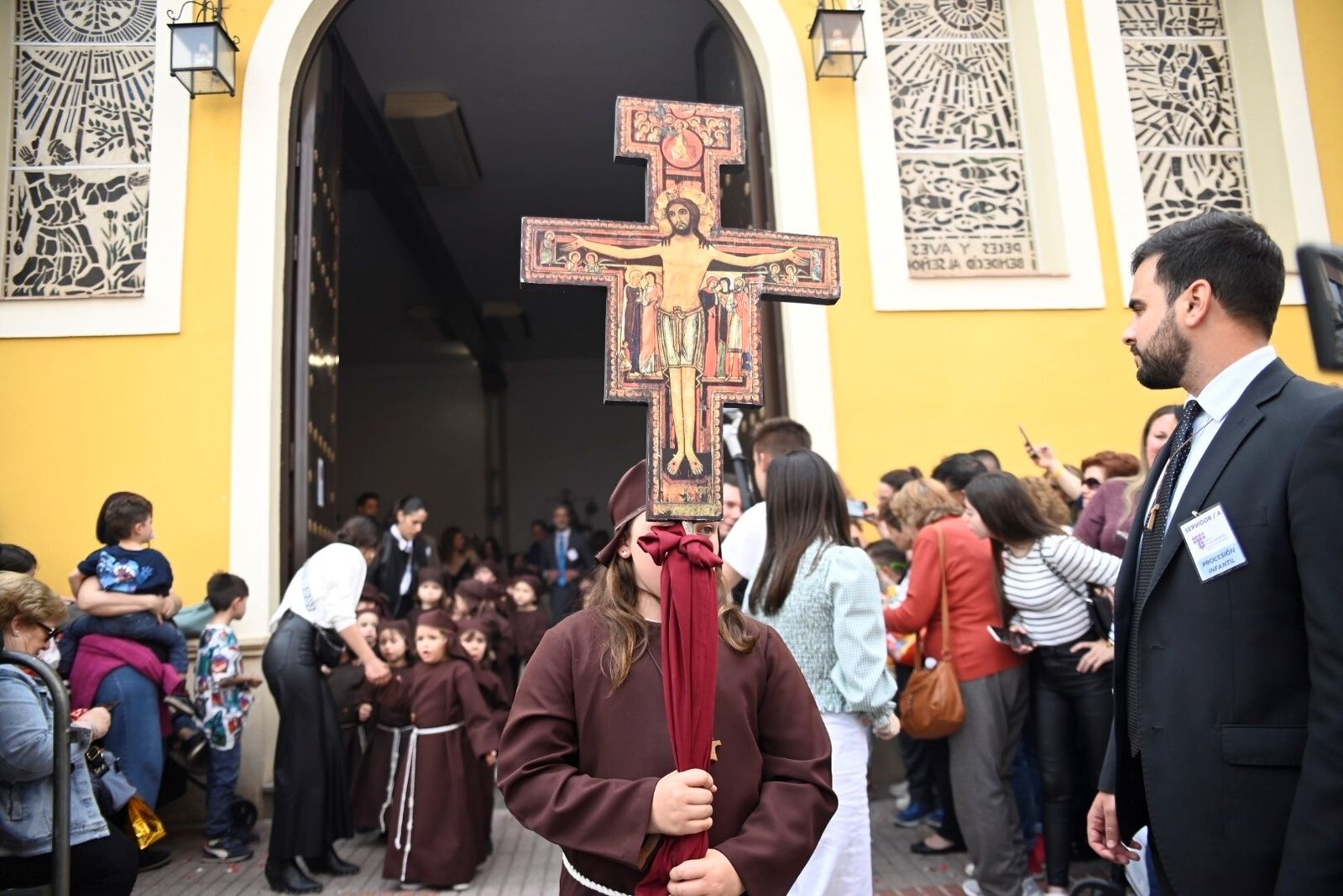 La procesión infantil del colegio Franciscanos de Córdoba, en imágenes