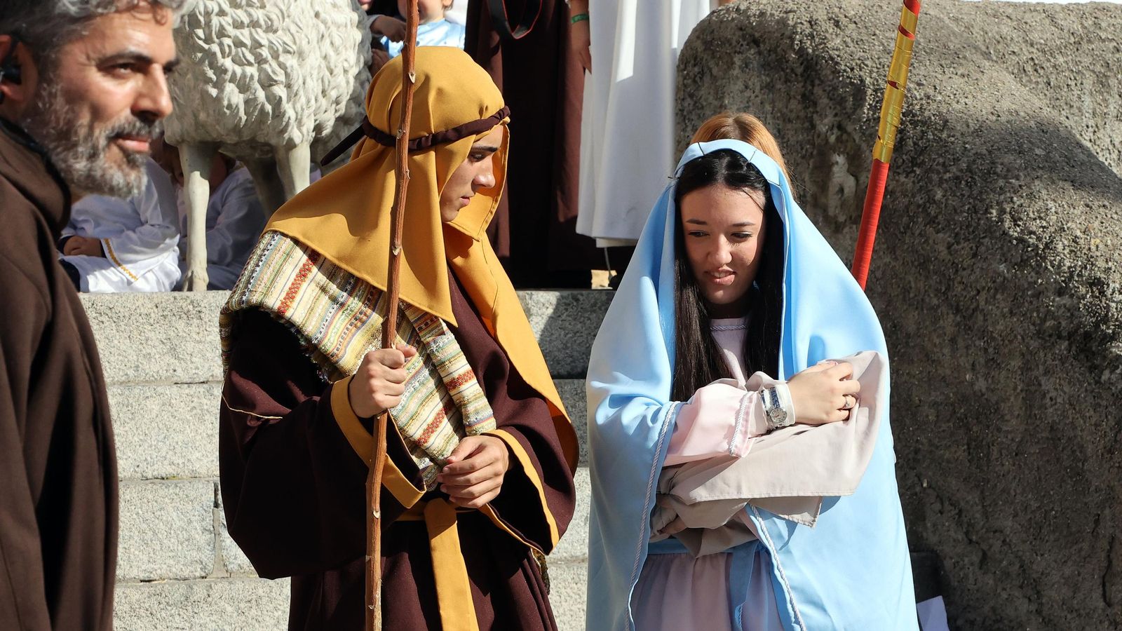Imágenes del Belén Viviente de la plaza San Lucas en Jerez