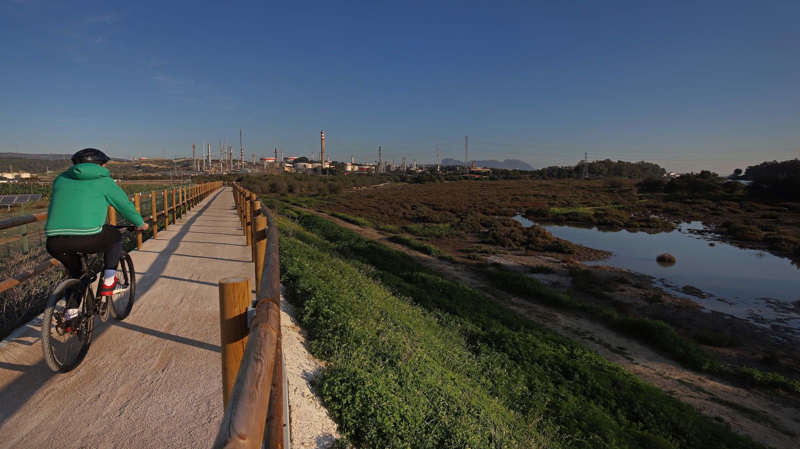 Sendero del arroyo de la Madre Vieja en San Roque