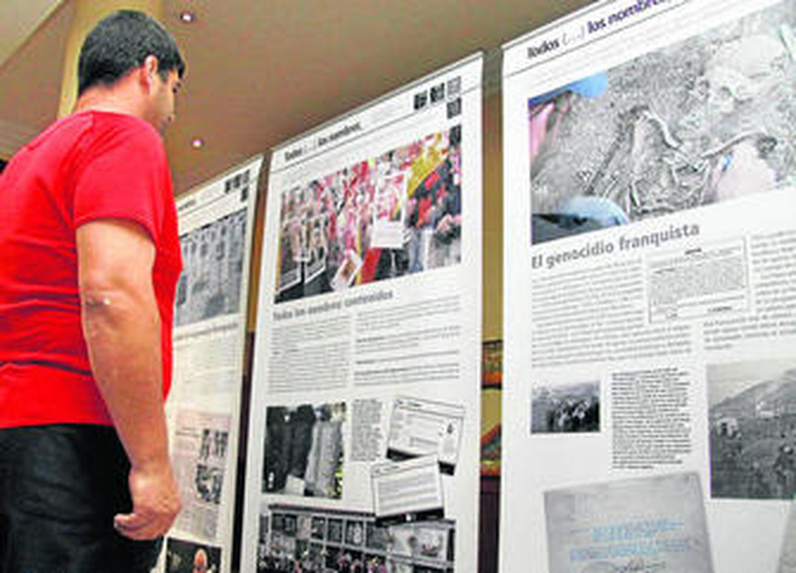 Imagen de la exposición sobre la represión franquista.