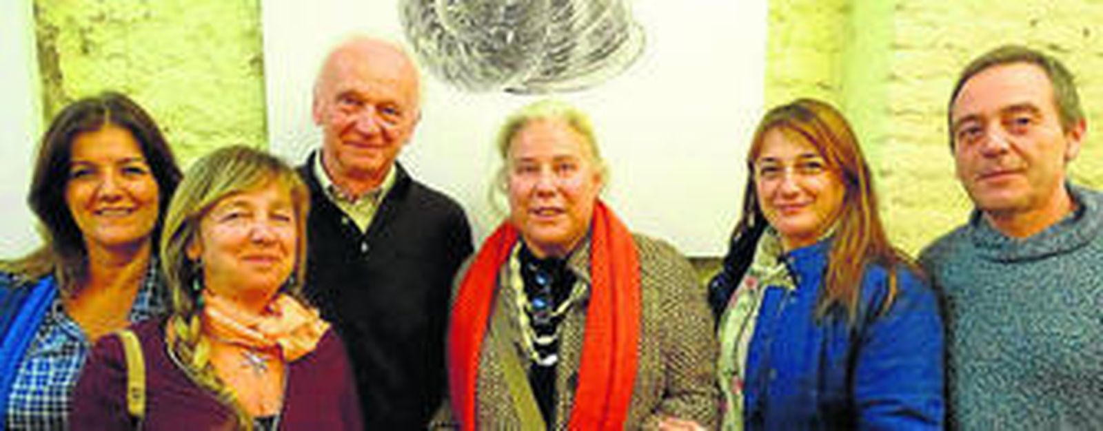 Pilar Blanco de Castro, Patricio Lastra, Pilar Navarro, Ana Feu, Aurelio Delgado, Rocío Melgarejo, Carmen Montero, Adriana Amate y Gregorio Ybarra. Nueve de los pintores que exponen.