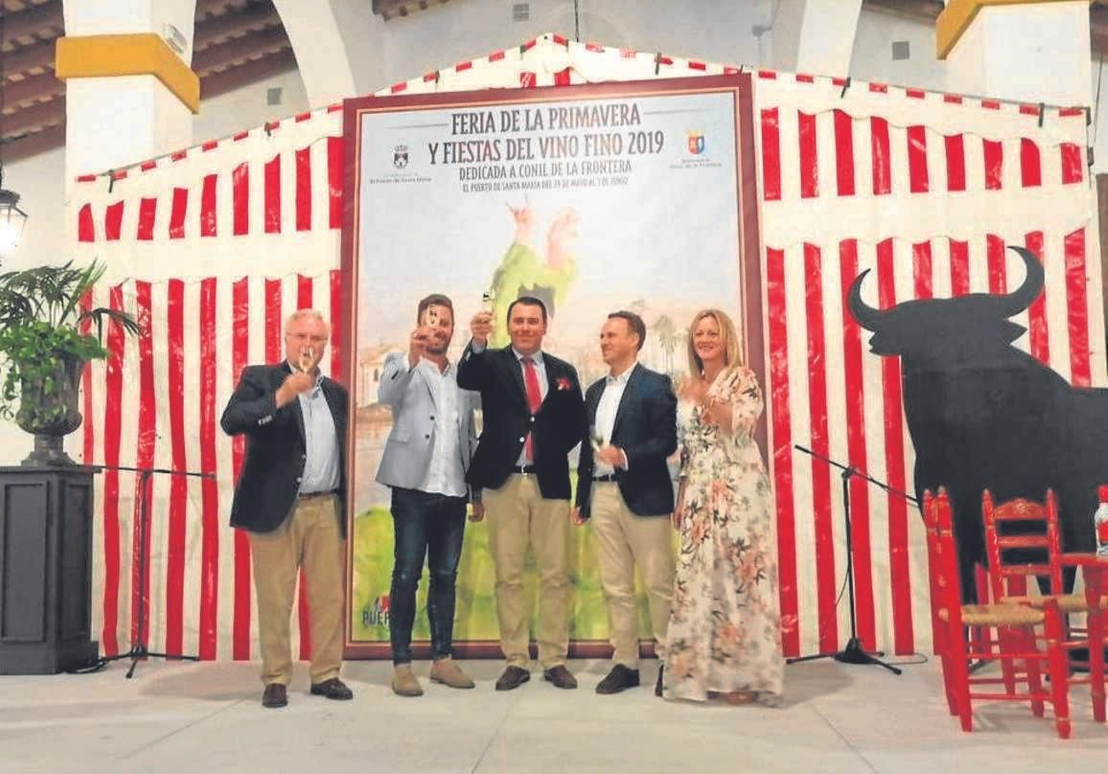 Visita a la caseta deAfanas, inauguración de la caseta municipal y presentación de la Feria 2019.