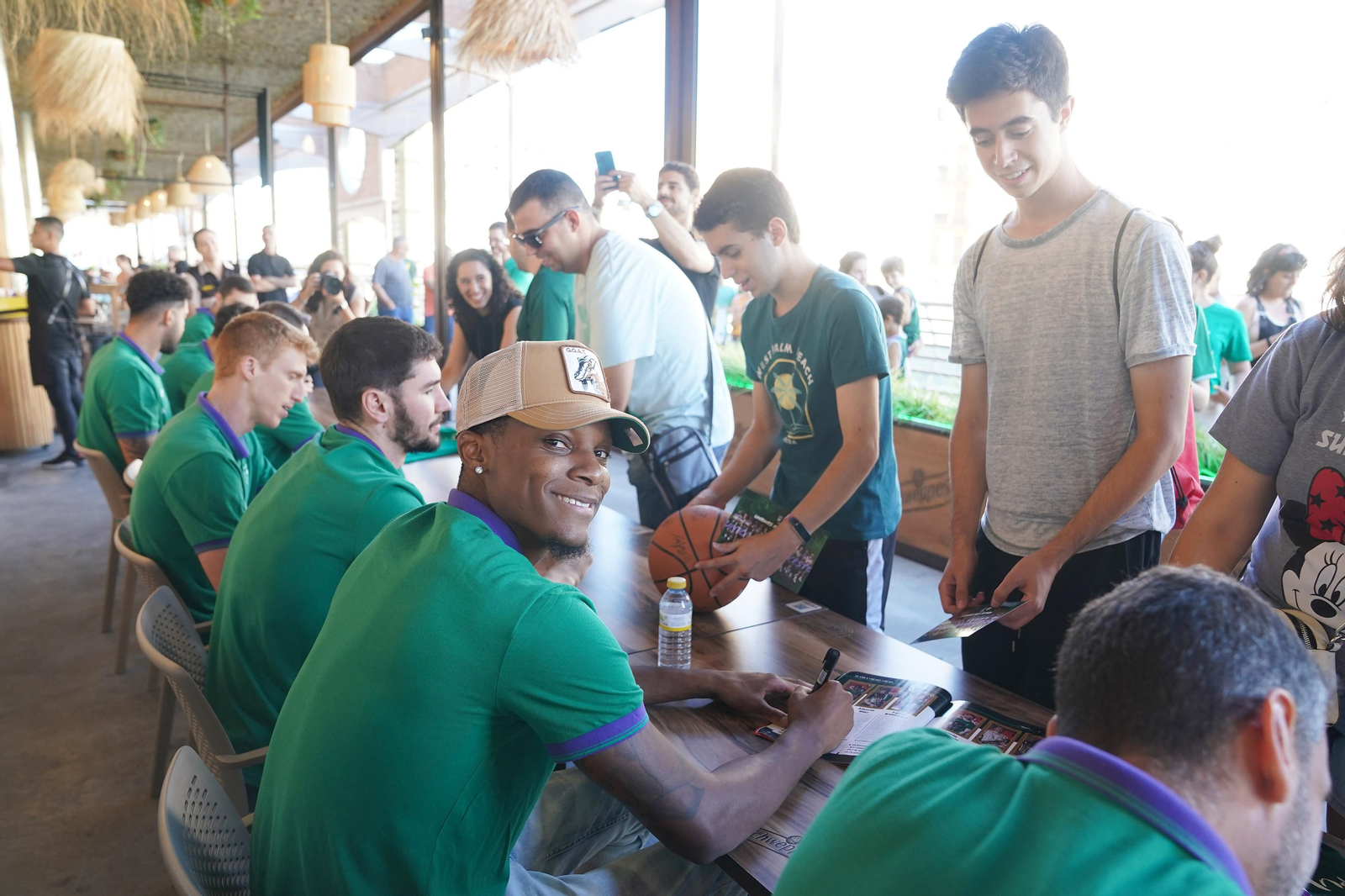 Tyson Carter, en su despedida de la afición.