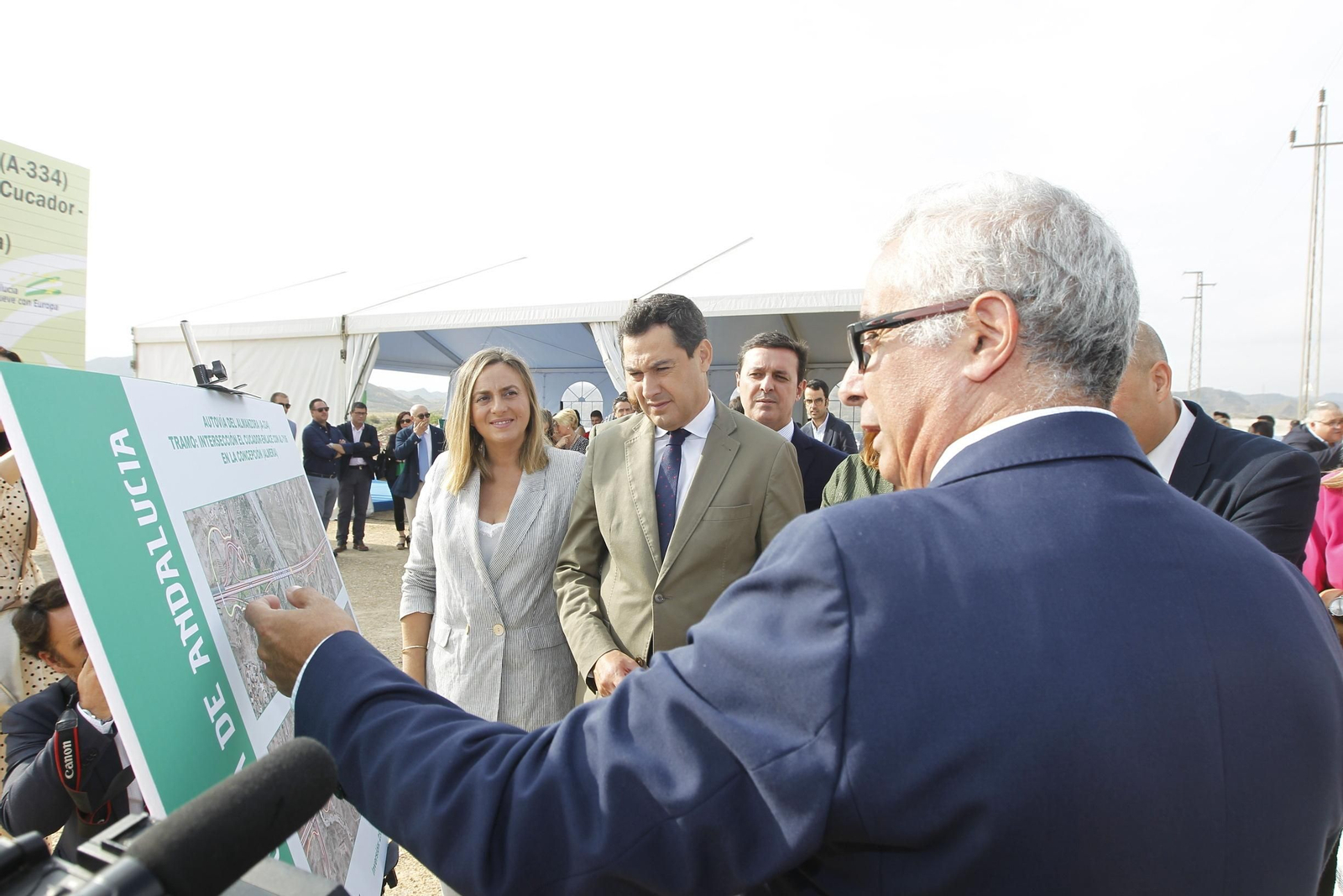 Fotogalería colocación primera piedra cuarto tramo Autovía del Almanzora