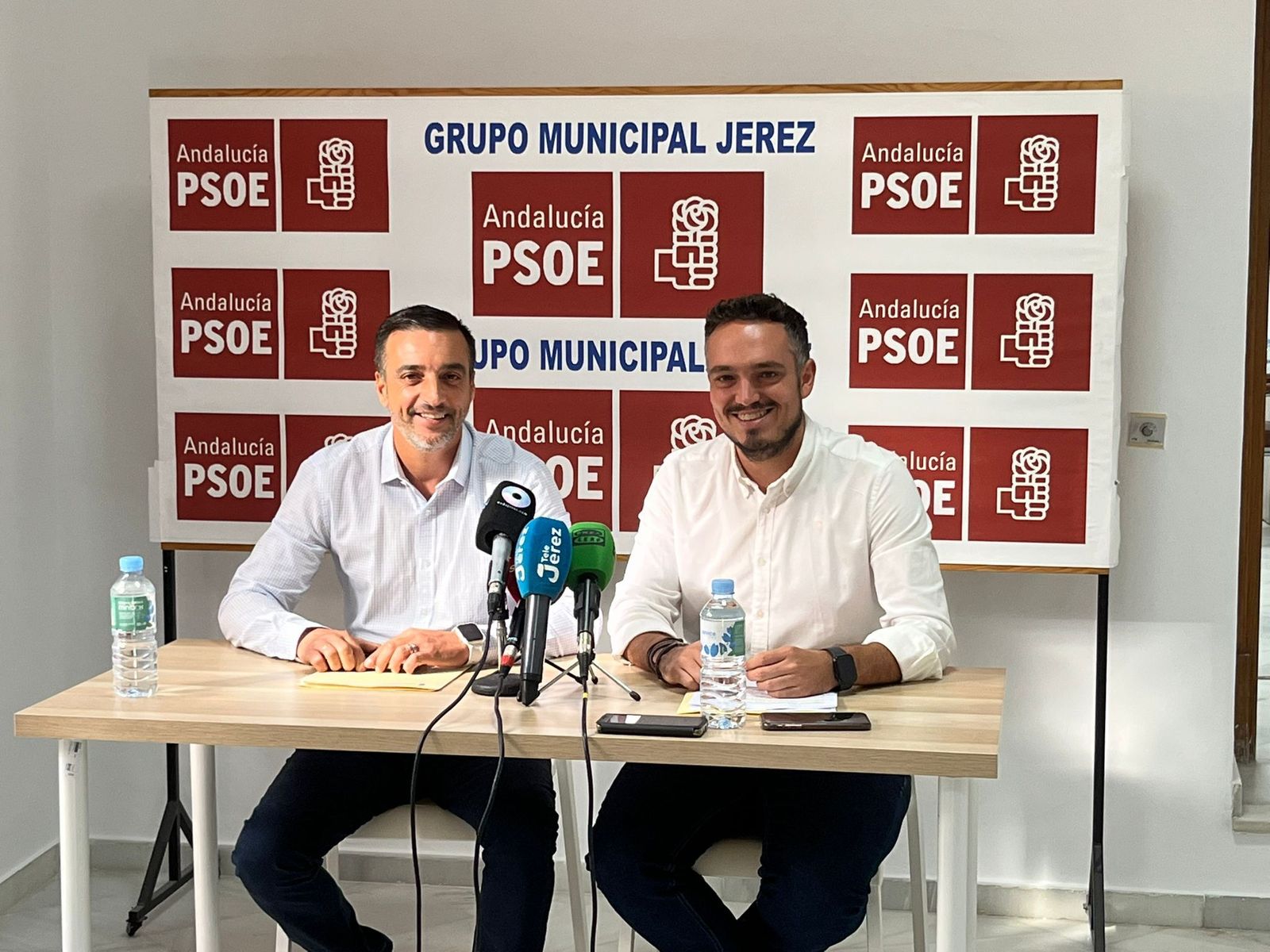José Antonio Díaz y Jesús Alba, concejales del PSOE.