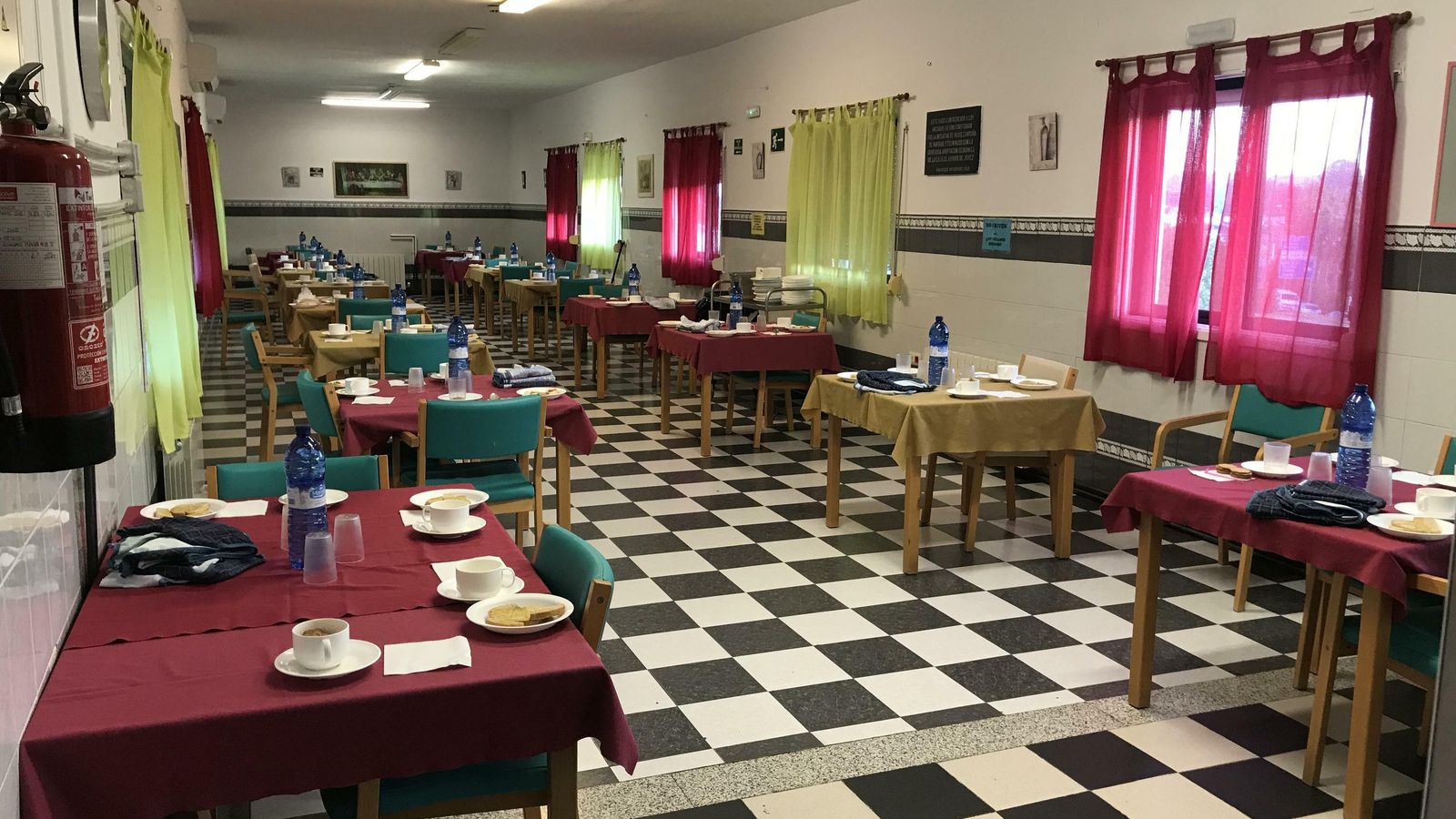 El comedor de la residencia.