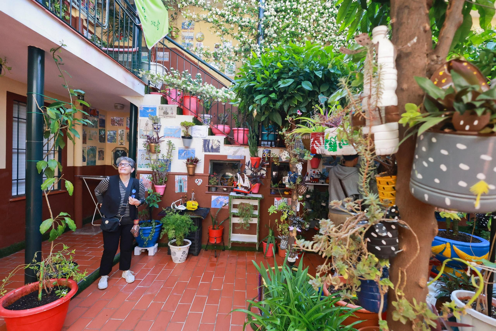 Los corralones de El Perchel y La Trinidad de Málaga, en fotografías