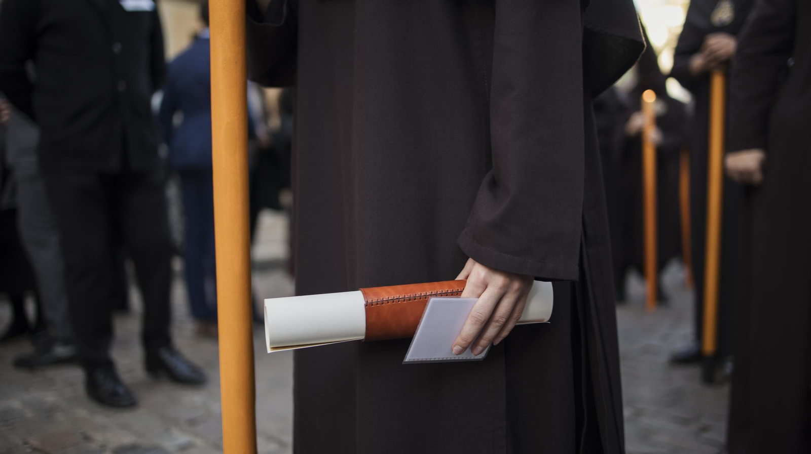 Imágenes de la Hermandad de La Lanzada en el Jueves Santo de Jerez 2025