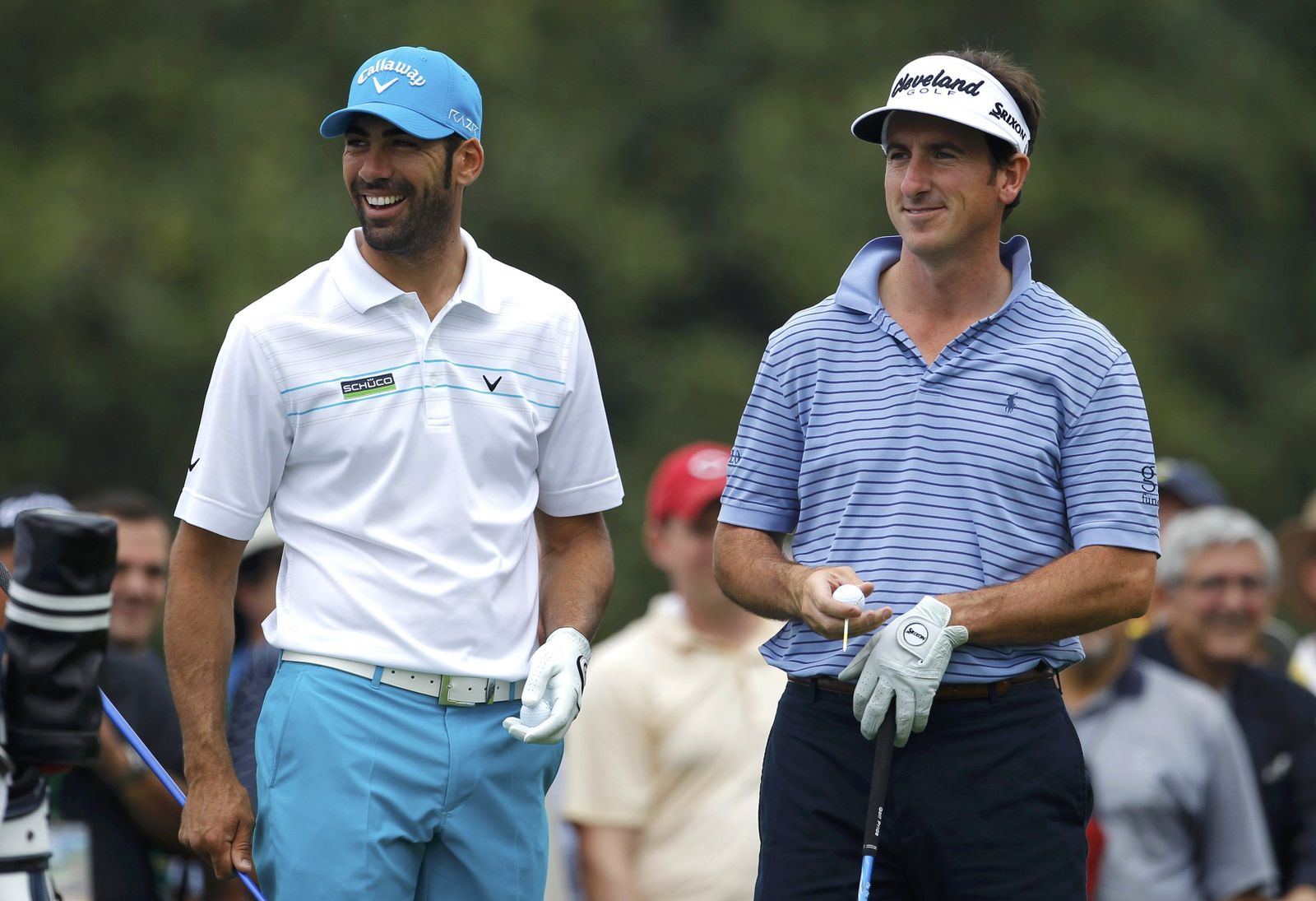 Álvaro Quirós junto a Fernández Castaño en el Master de Augusta de 2012.