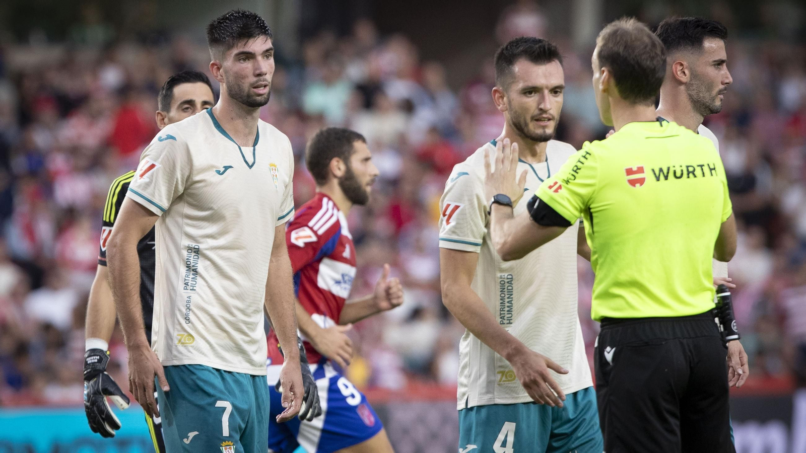 Rafael Sánchez López, en el momento de la expulsión de Théo Zidane en el Granada - Córdoba CF del curso pasado.