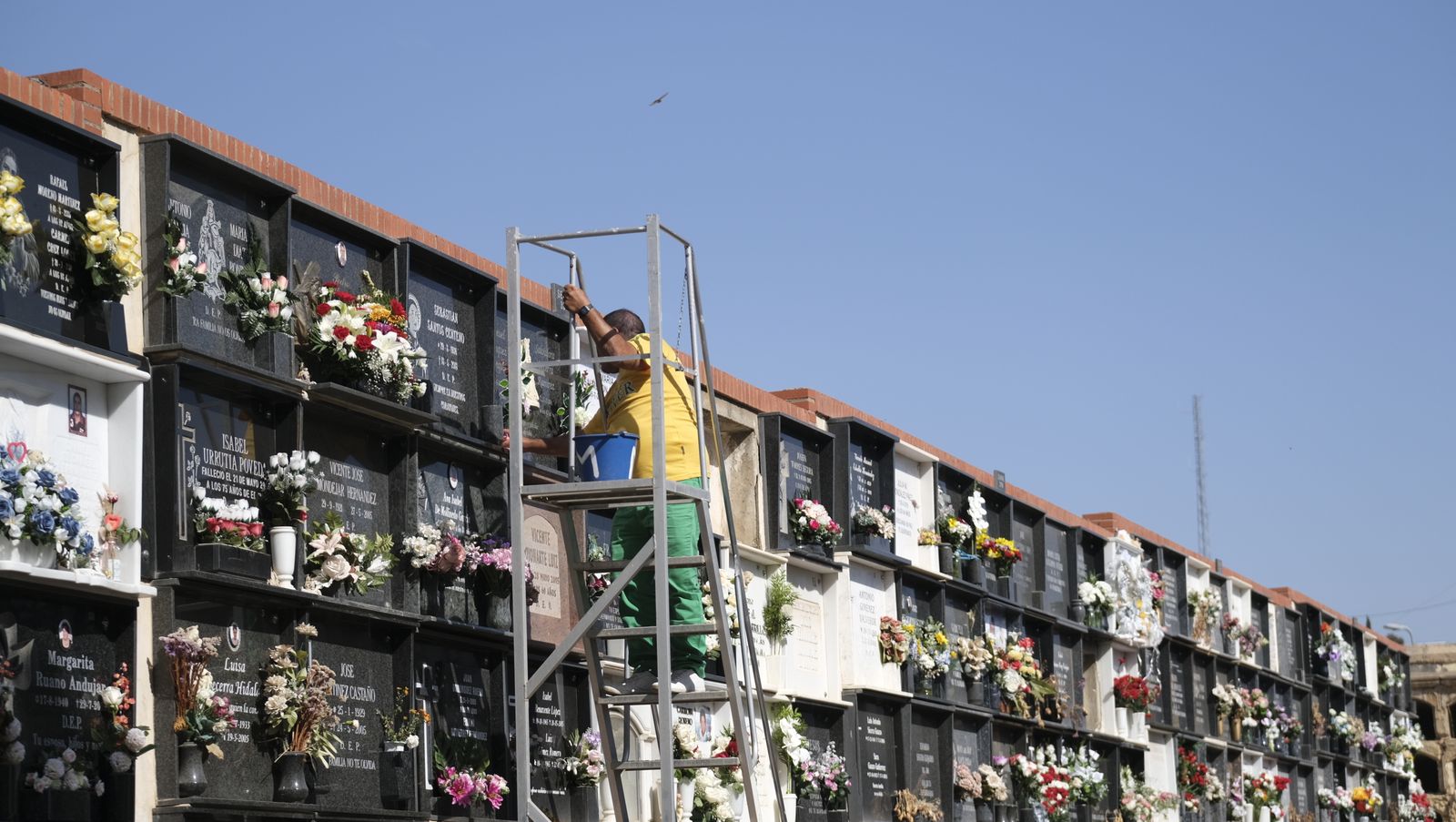 Imágenes del Día de Todos los Santos en el Cementerio de San José de Almería