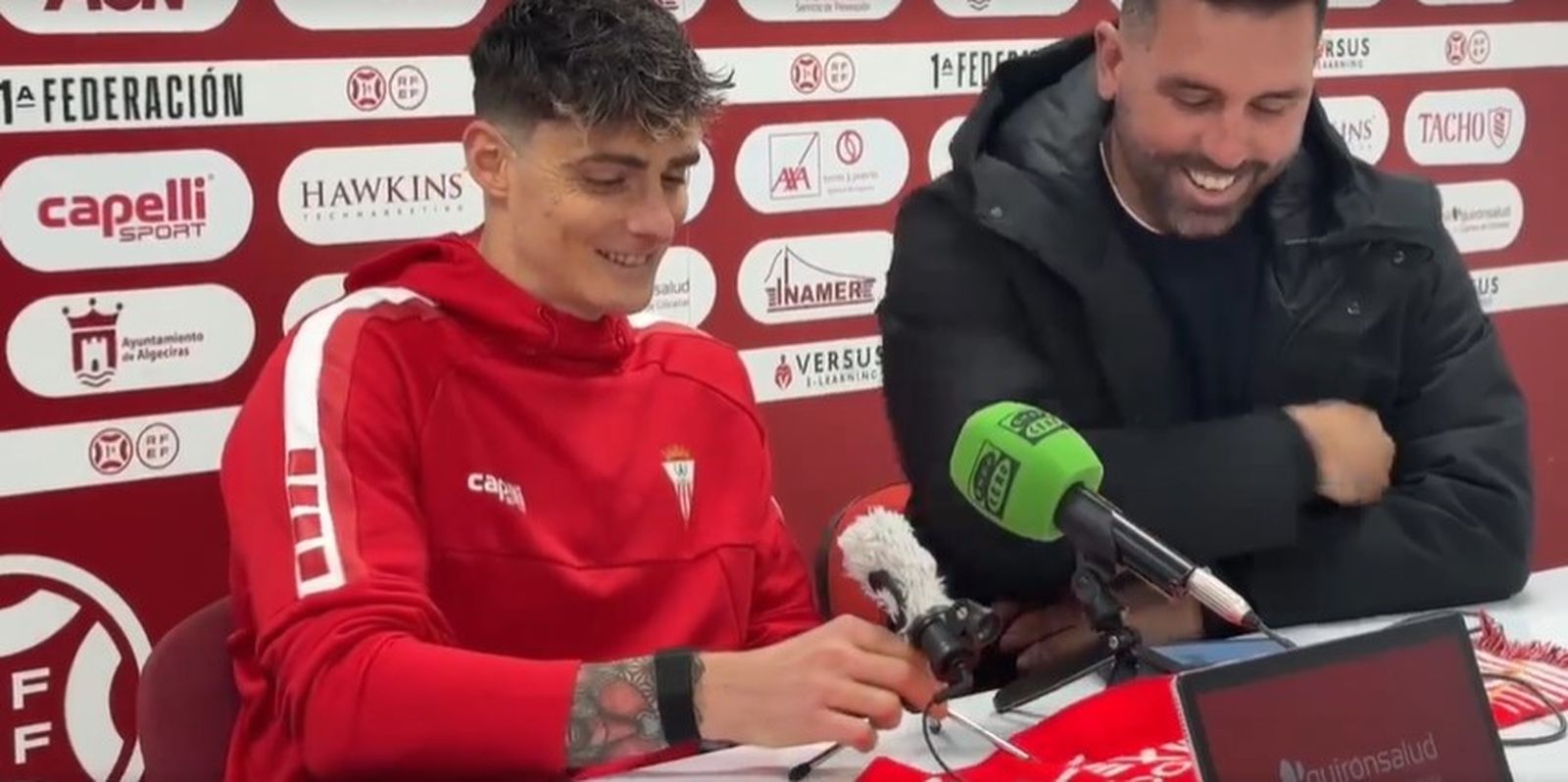 Eric Montes, durante la rueda de prensa en la que anunció su retirada