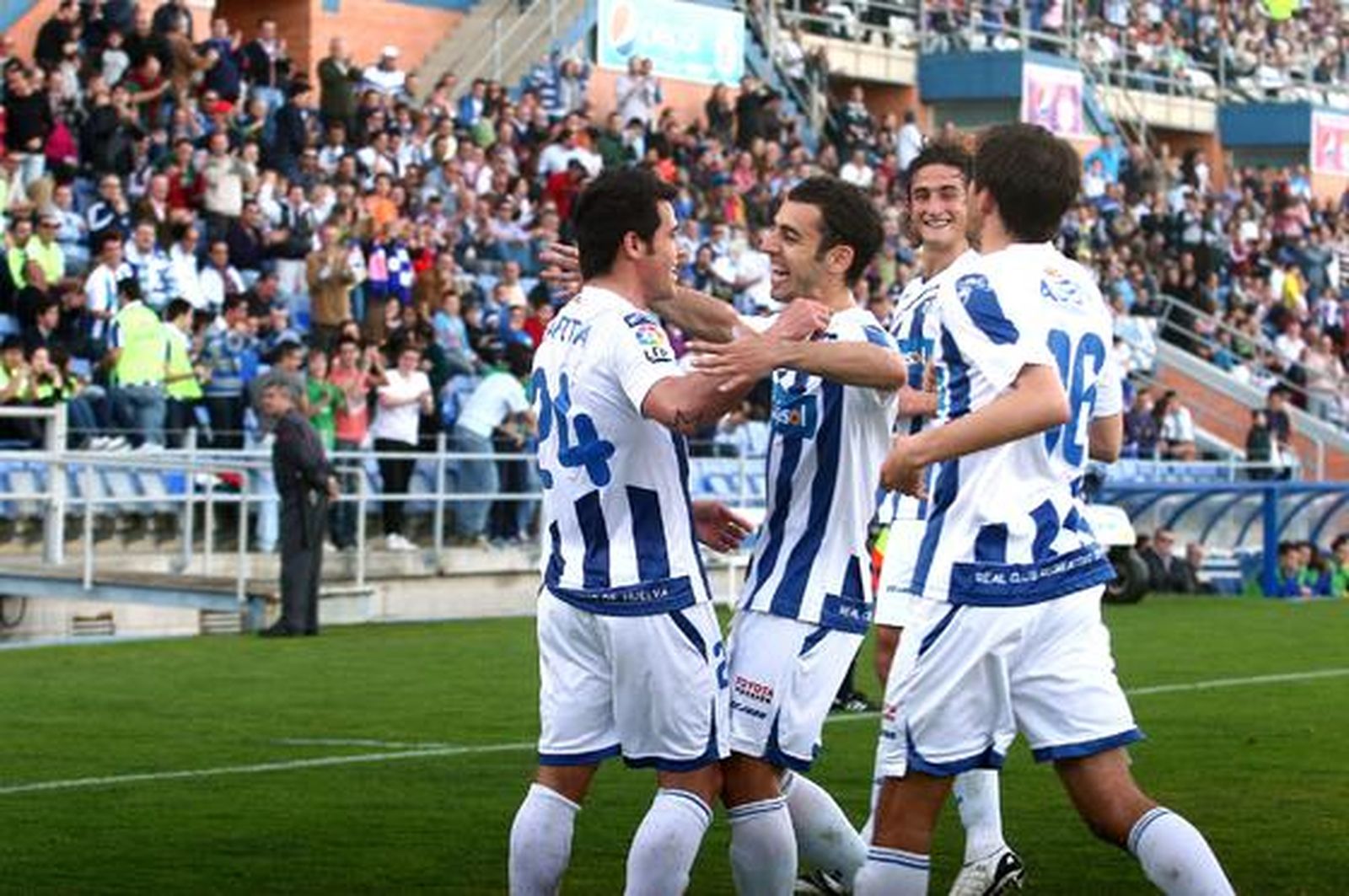 El Recreativo se atasca en casa ante la Ponferradina (1-1). / Alberto Rodríguez
