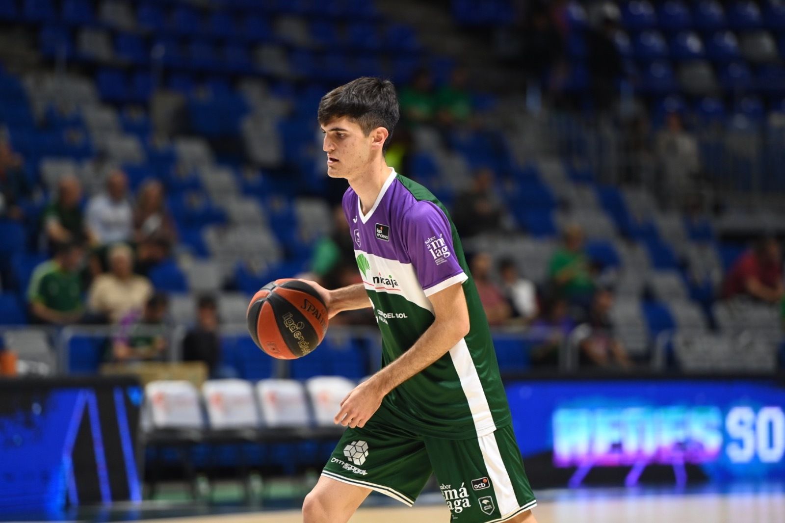 Rubén Vicente, en el Carpena antes del Unicaja-Barcelona.