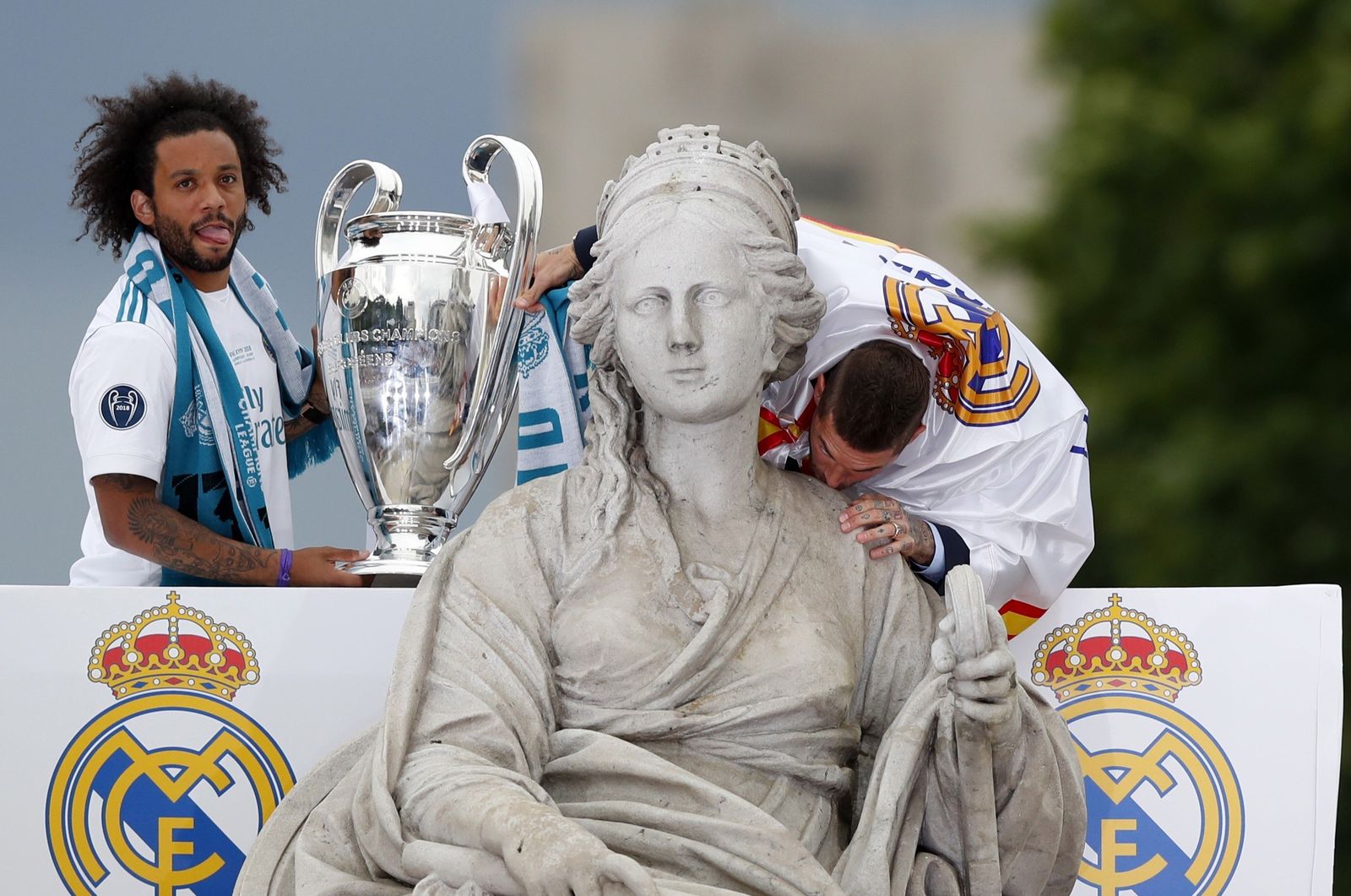 El Real Madrid celebra su decimotercera Champions