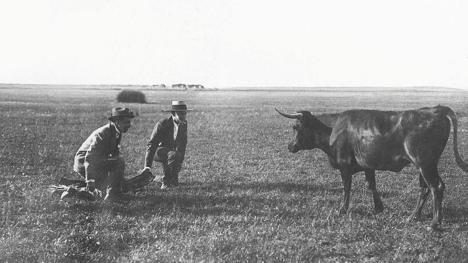 Joselito y Darío López en los llanos de Juan Gómez.