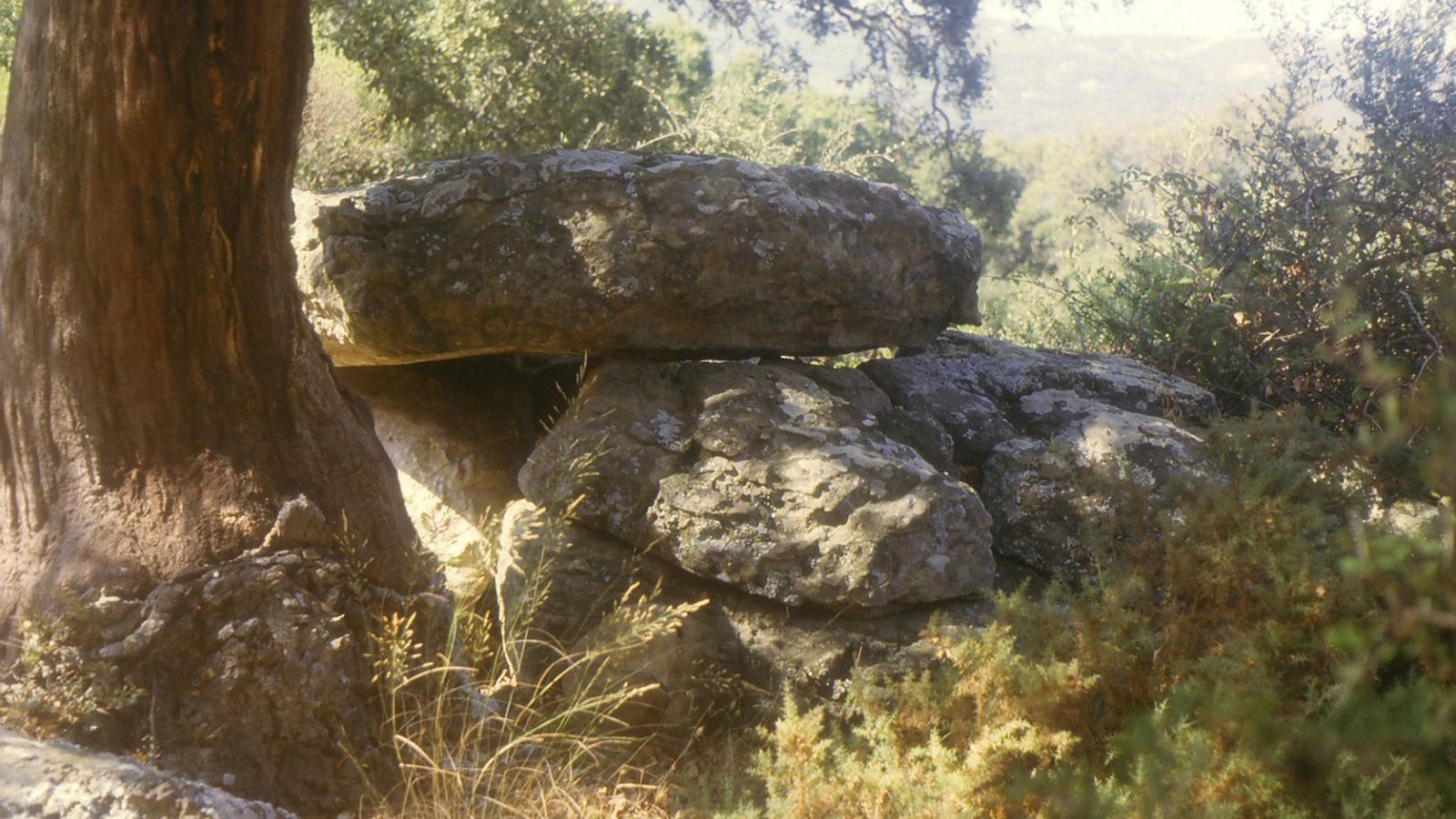 Dolmen del Tesoro del Tío Poleá en 1986. Dolmen del Tesoro del Tío Poleá en 1986.