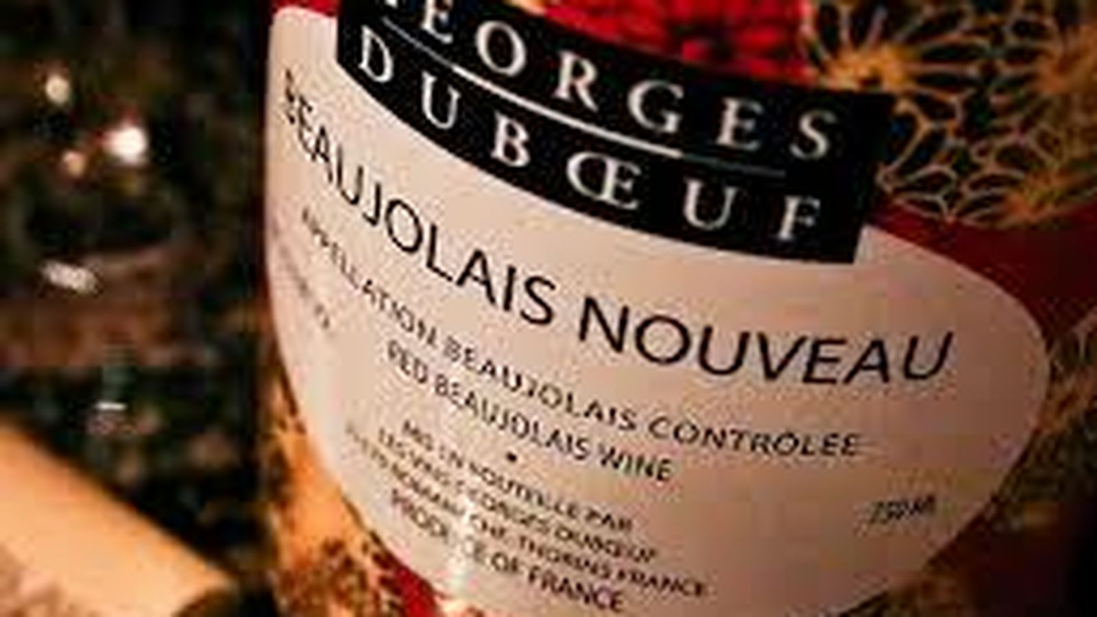 Botella de Beaujolais Nouveau de Georges Dubœuf.