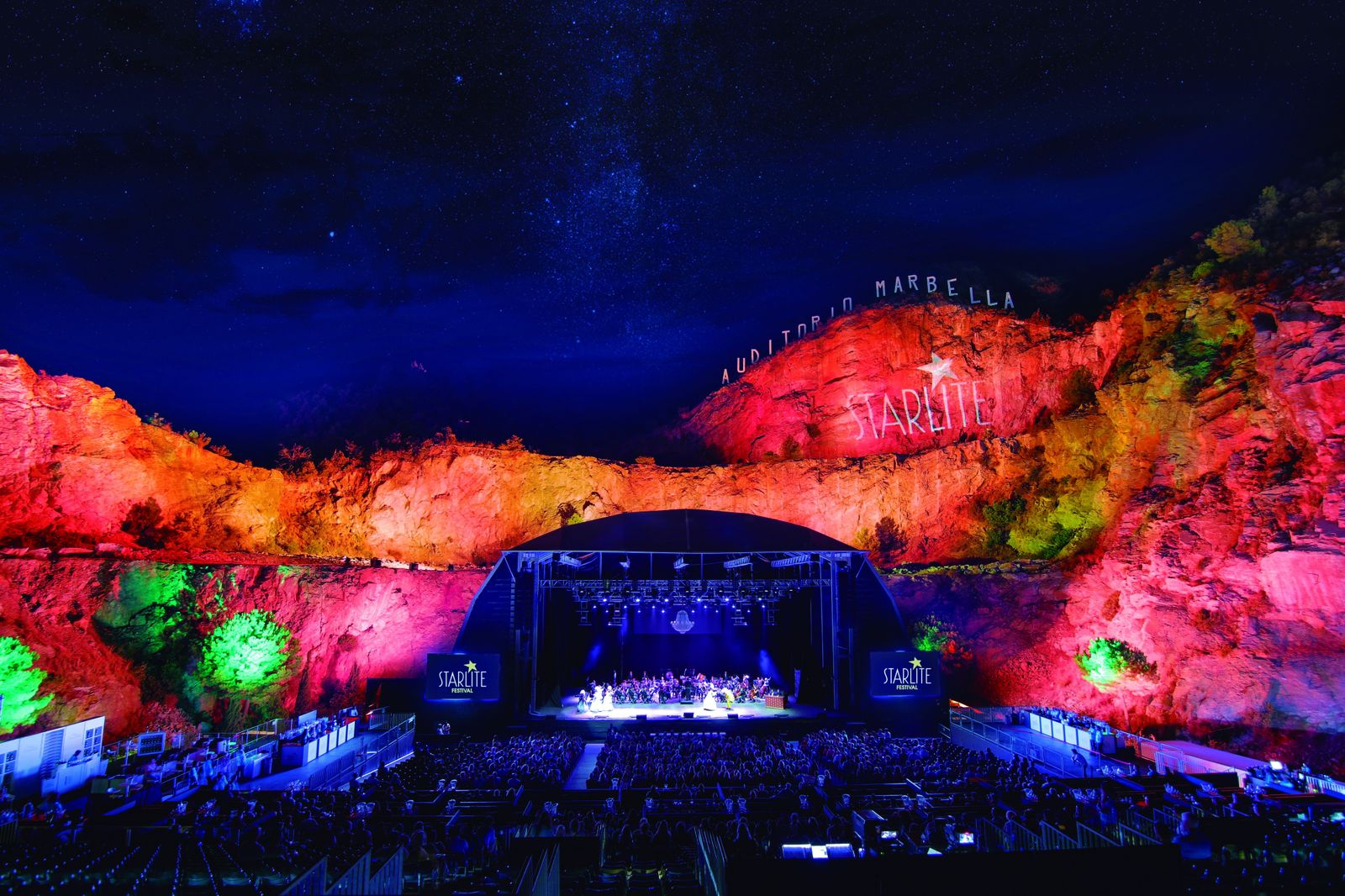 Escenario Auditorio en la Cantera Nagüeles