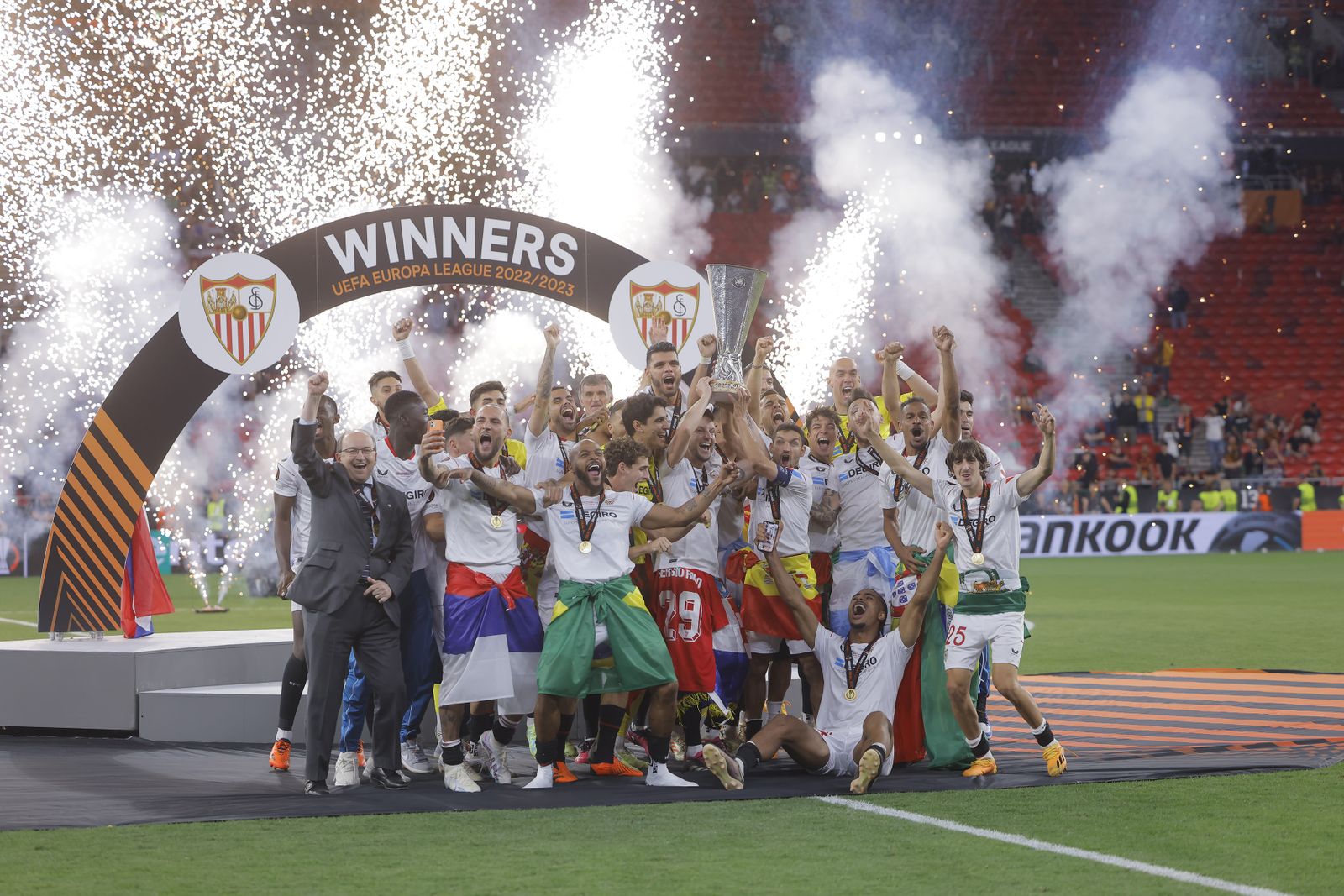 Las imágenes de la celebración del Sevilla fc