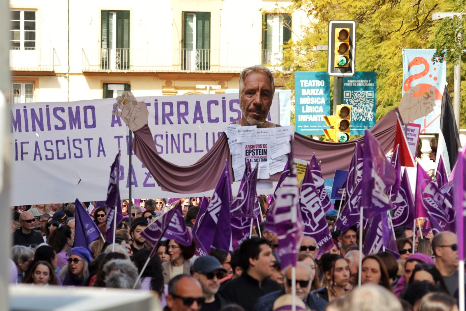 La manifestación del 8M en Málaga, en fotos