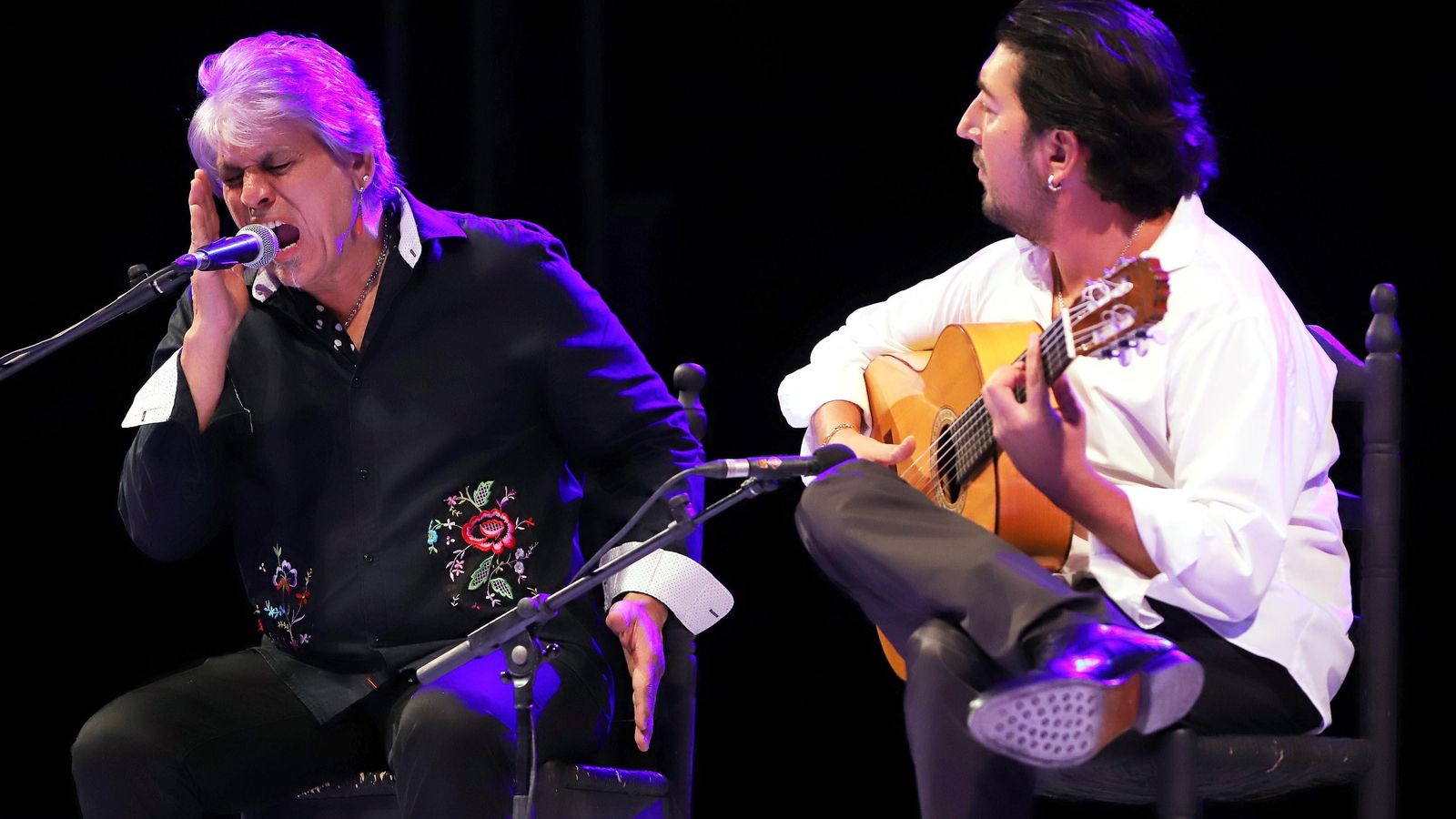 Antonio Malena y Antonio Rey, en un momento del espectáculo.