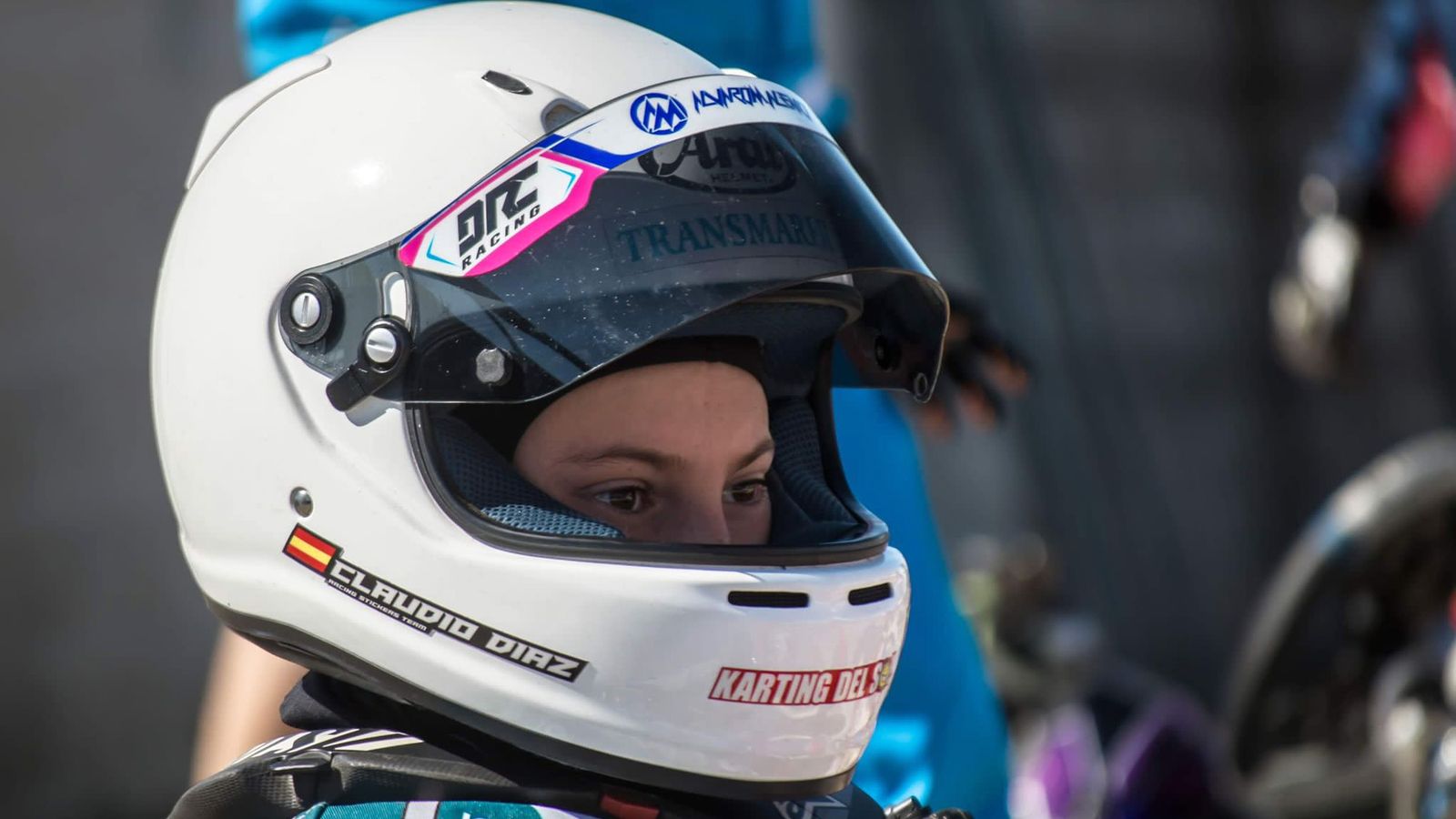 El jovencísimo piloto onubense Claudio Díaz Bautista