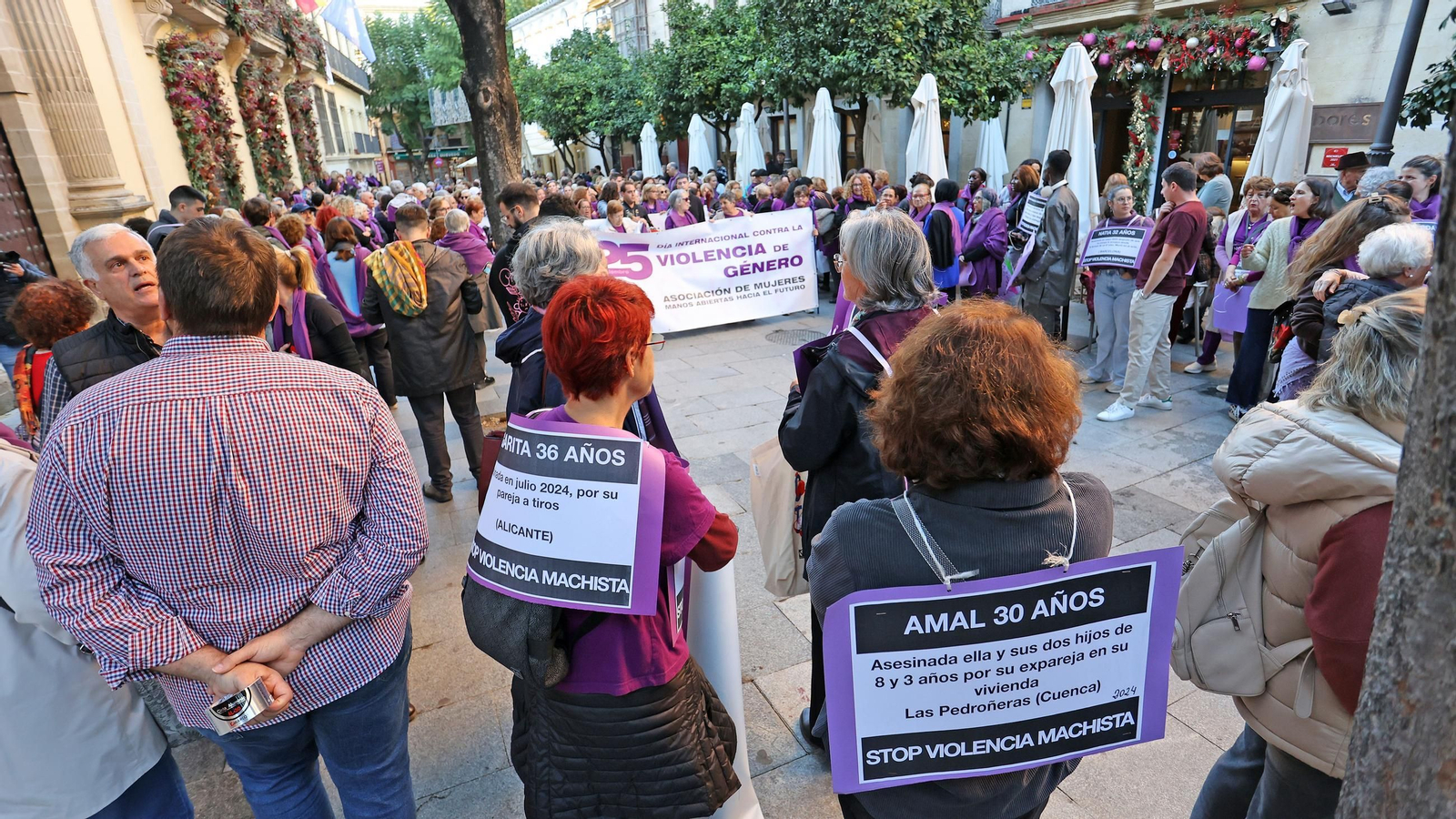 Imágenes de la manifestación del 25N 2024 en Jerez