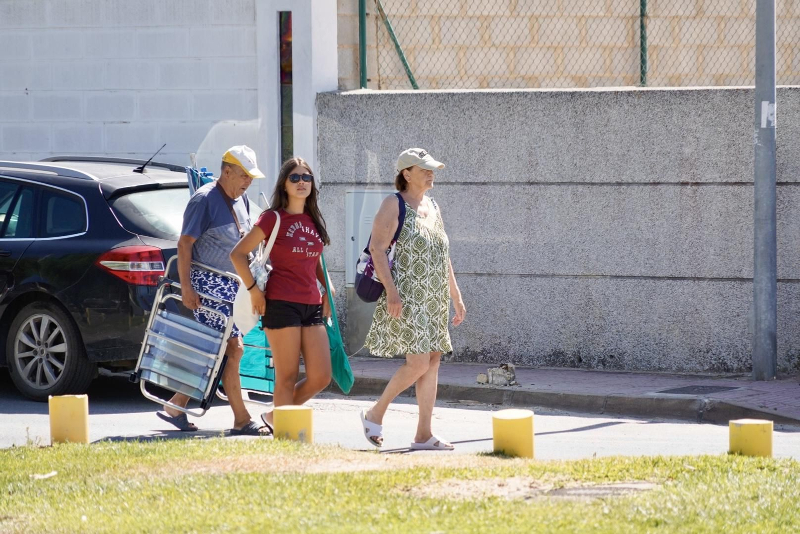 La mañana del sábado en la nueva playa de El Portil