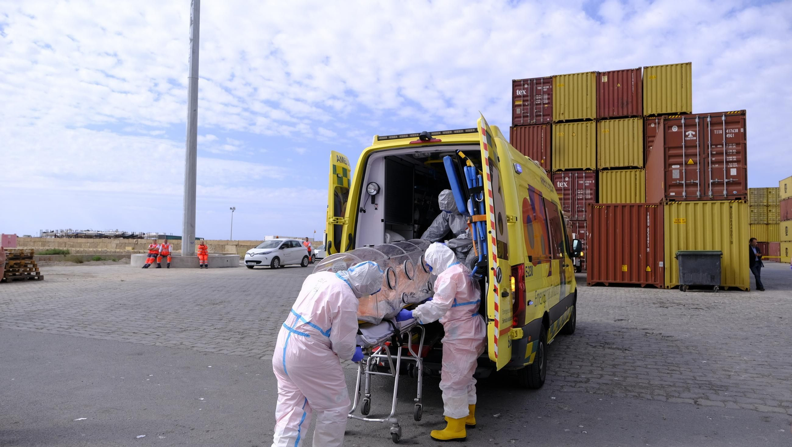 Ejercicio Marsec25 simulacro, en el Puerto de Almería, en imágenes