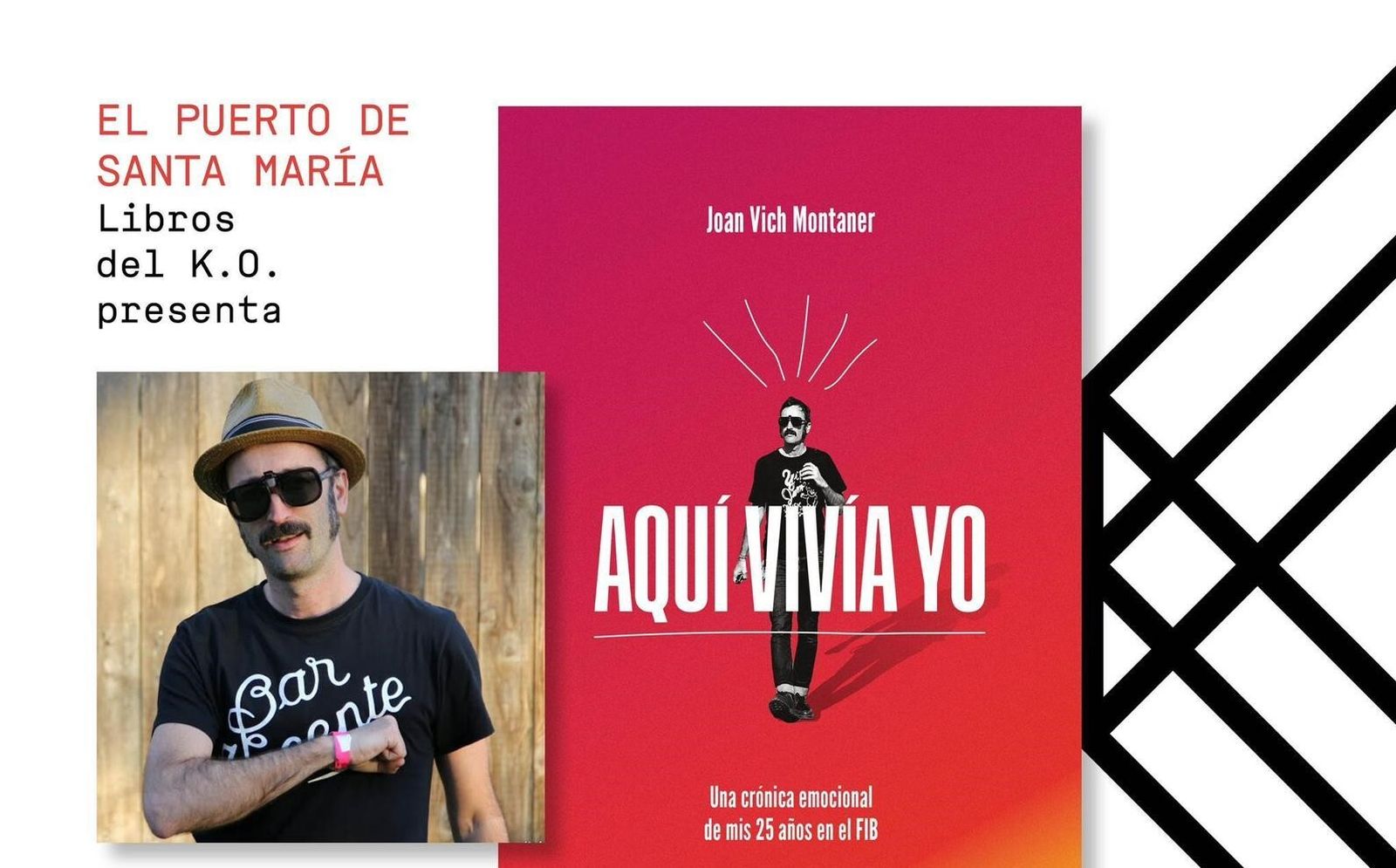 Joan Vich Montaner presenta su libro este jueves en el bar Vicente Los Pepes.