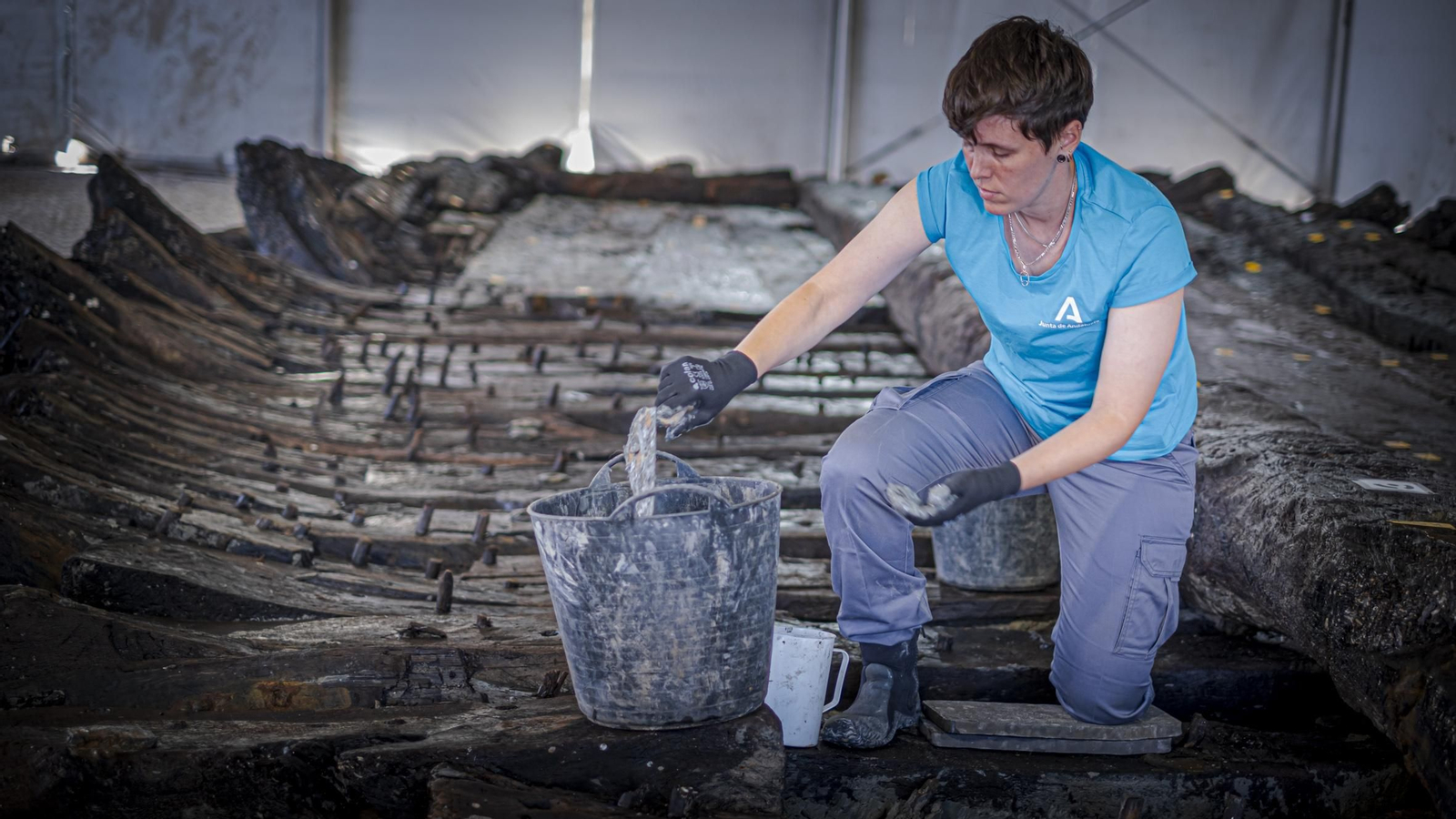 Las imágenes del pecio del siglo XVII (Delta I) rescatado en aguas de la Bahía de Cádiz