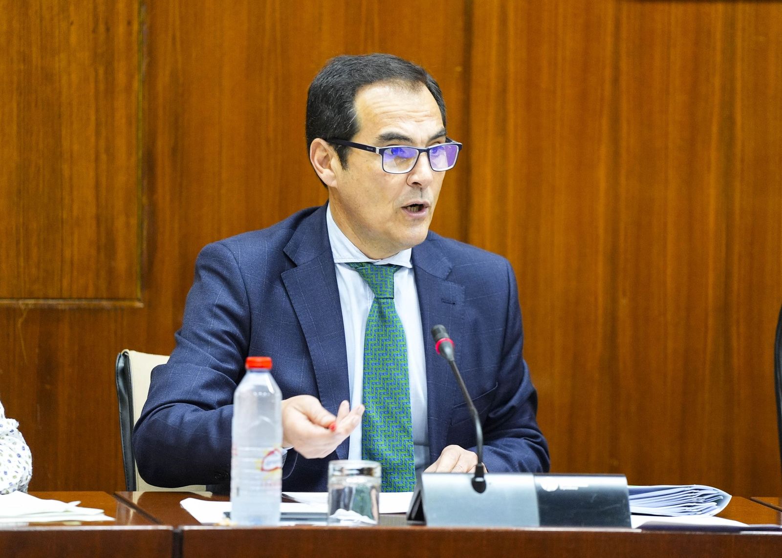 El consejero Nieto en sede parlamentaria.