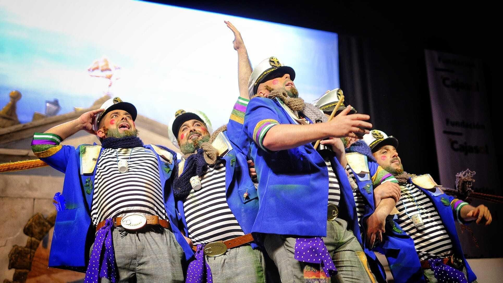 Actuación de la chirigota 'Los Paco alga'