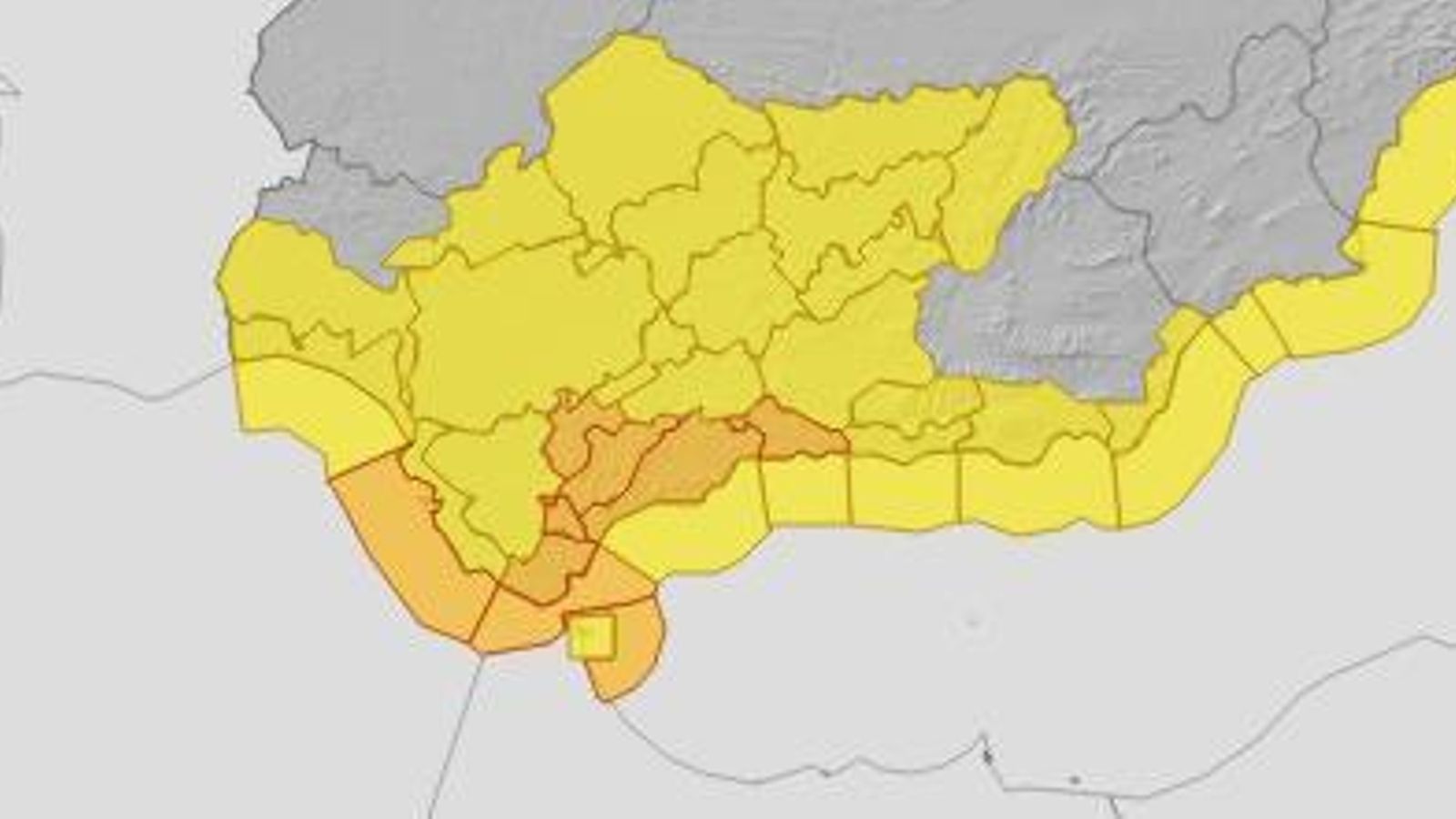Avisos activos en Cádiz hasta este viernes. Avisos activos en Cádiz hasta este viernes.