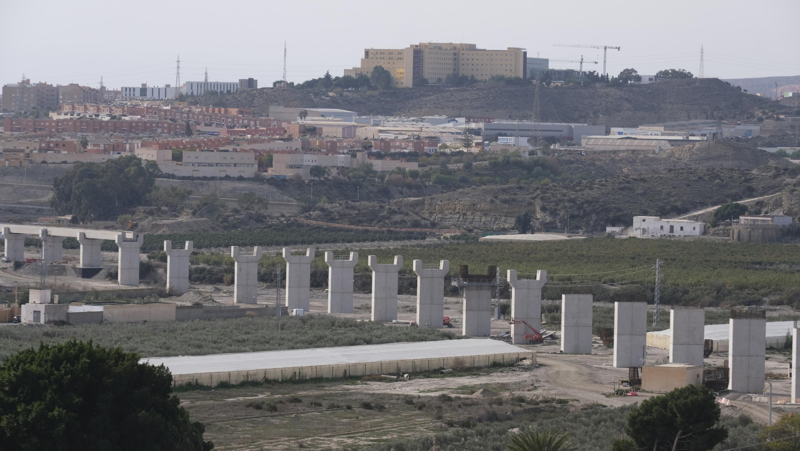 Las obras del AVE a su paso por Viator, en imágenes