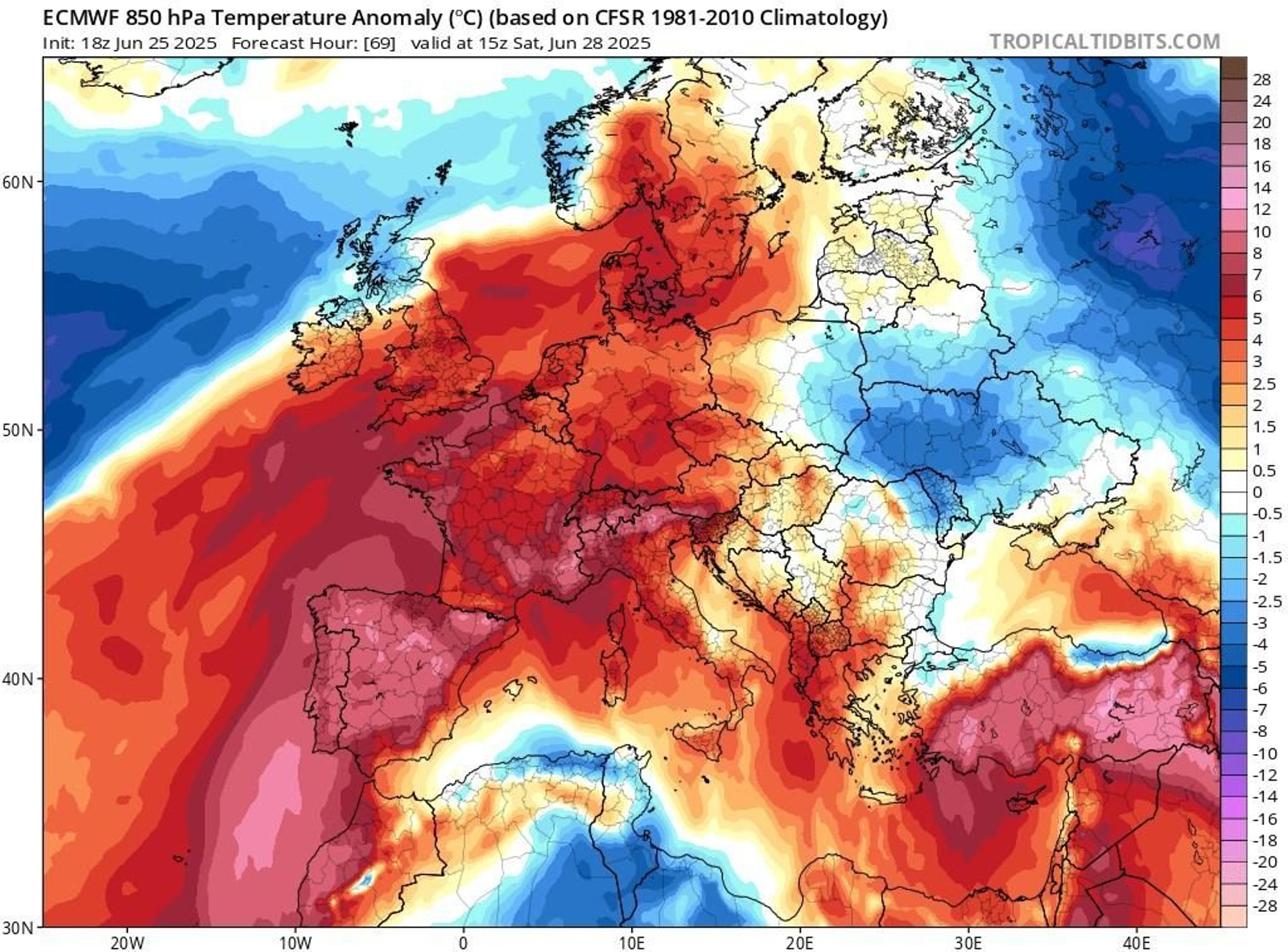 Mapa de anomalía térmica.