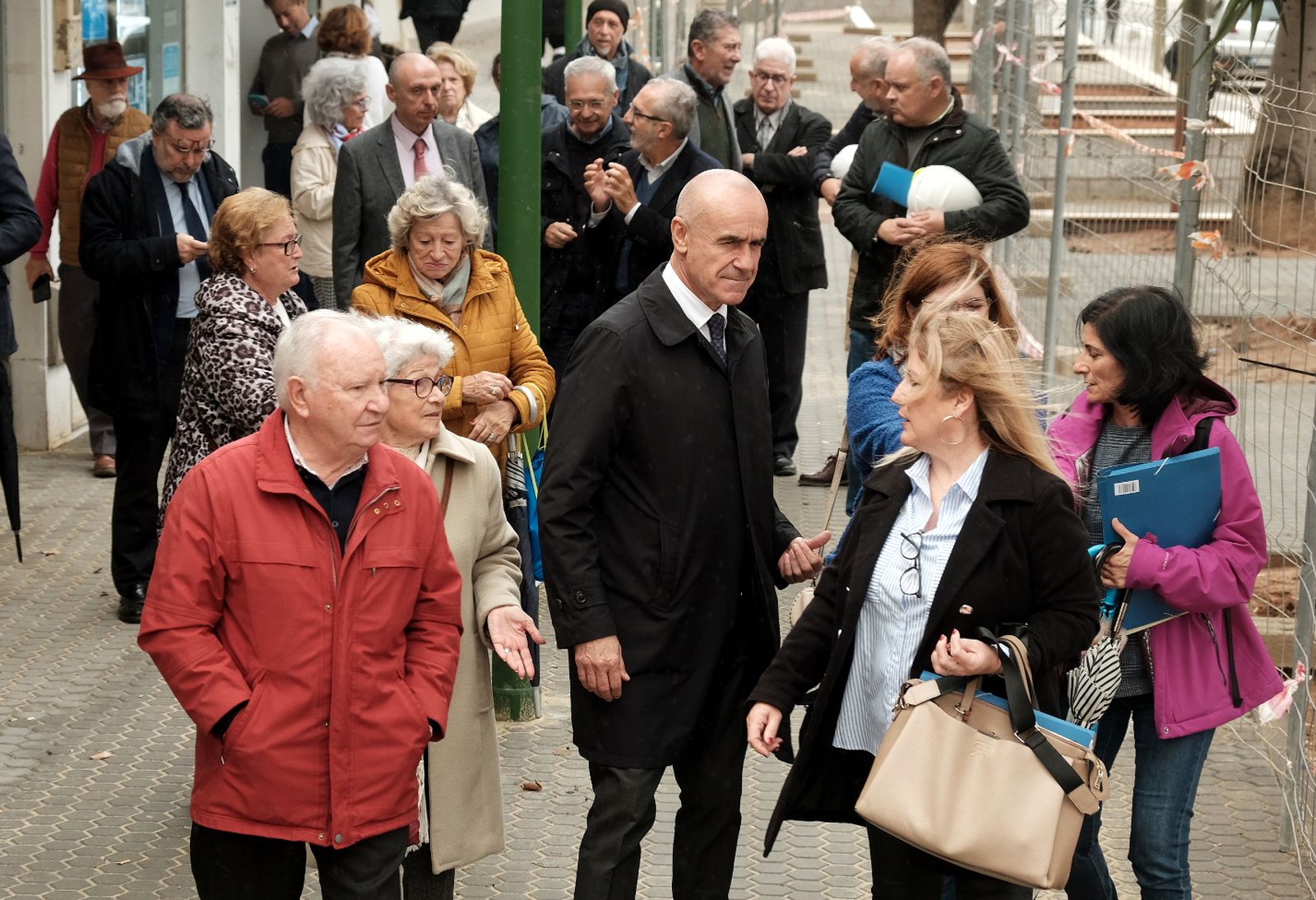 Muñoz durante su visita a Rochelambert.