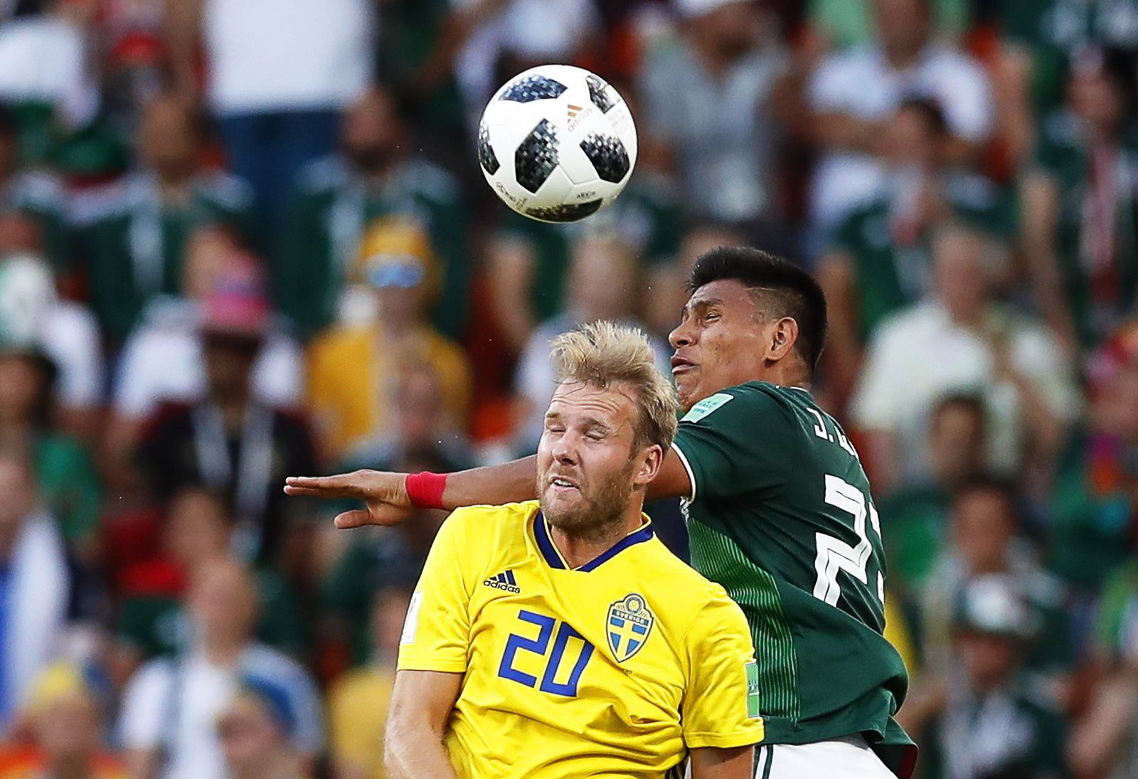 Las imágenes del México-Suecia