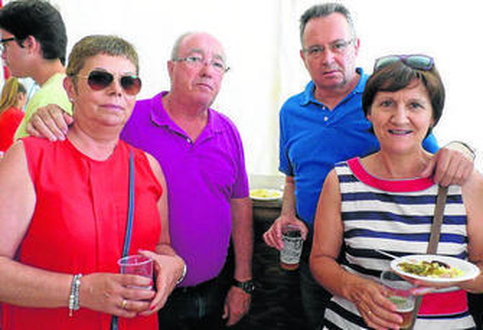 Los dos Franciscos se acompañaron de sus mujeres, Josefina y Dolores.