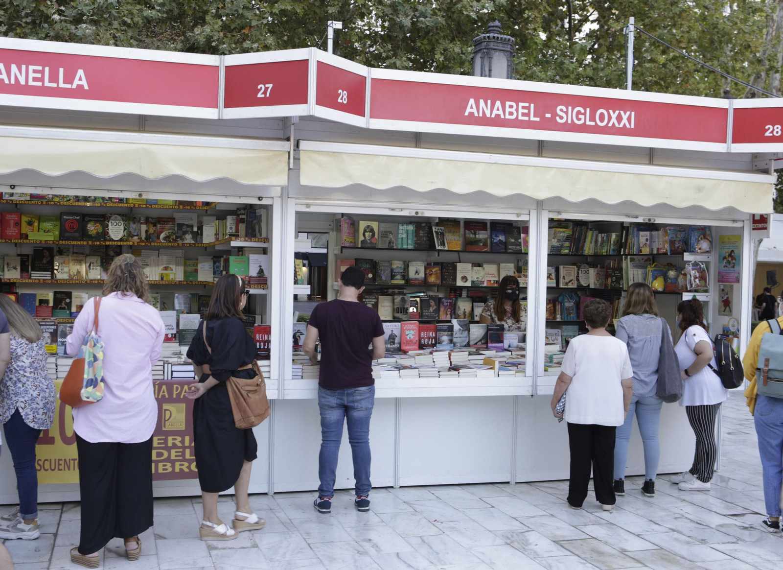 Imagen de archivo de la Feria del Libro de Sevilla.