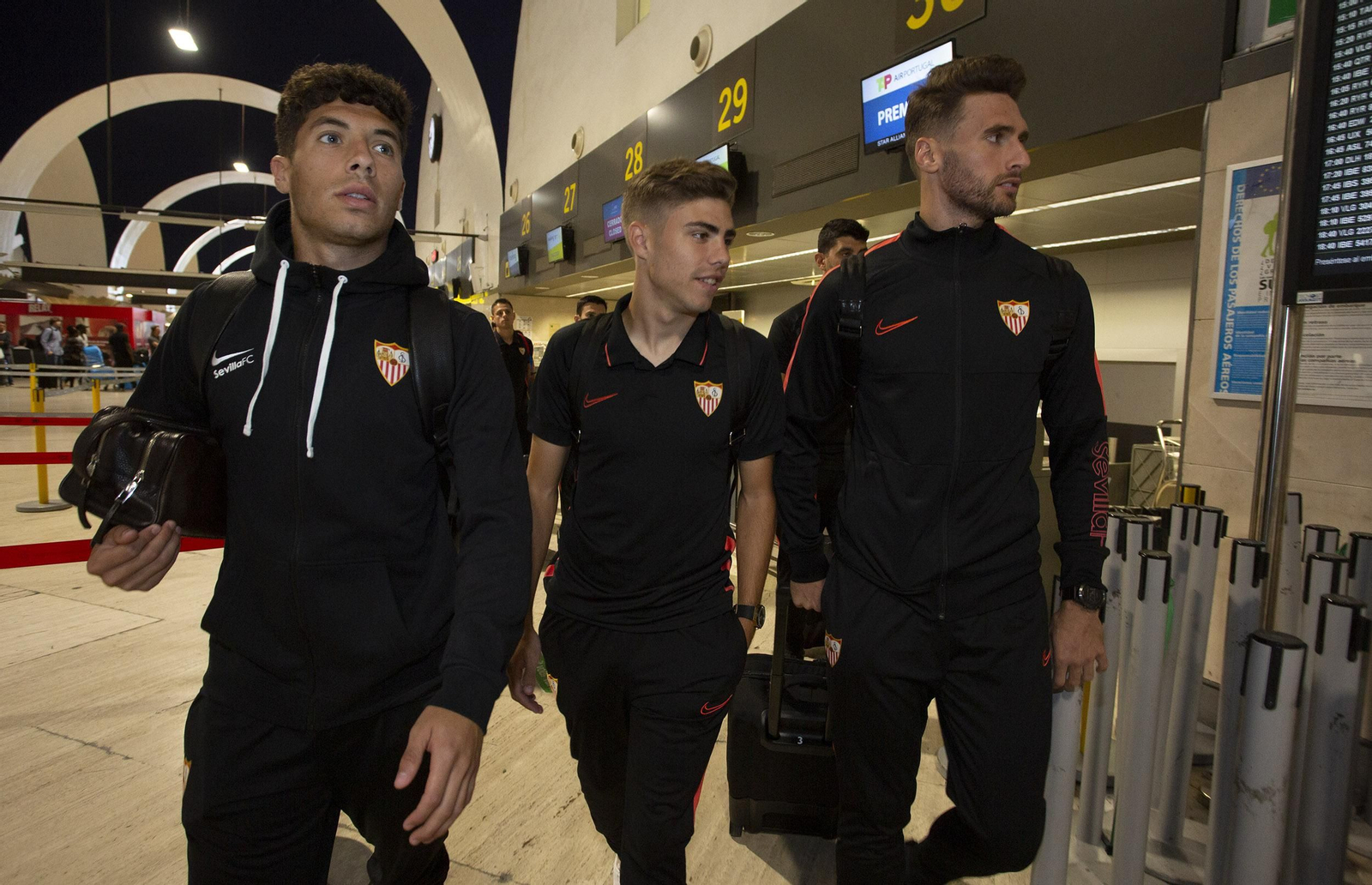 Sergi Gómez, junto a Mena y Pozo en un viaje europeo en la presente campaña.